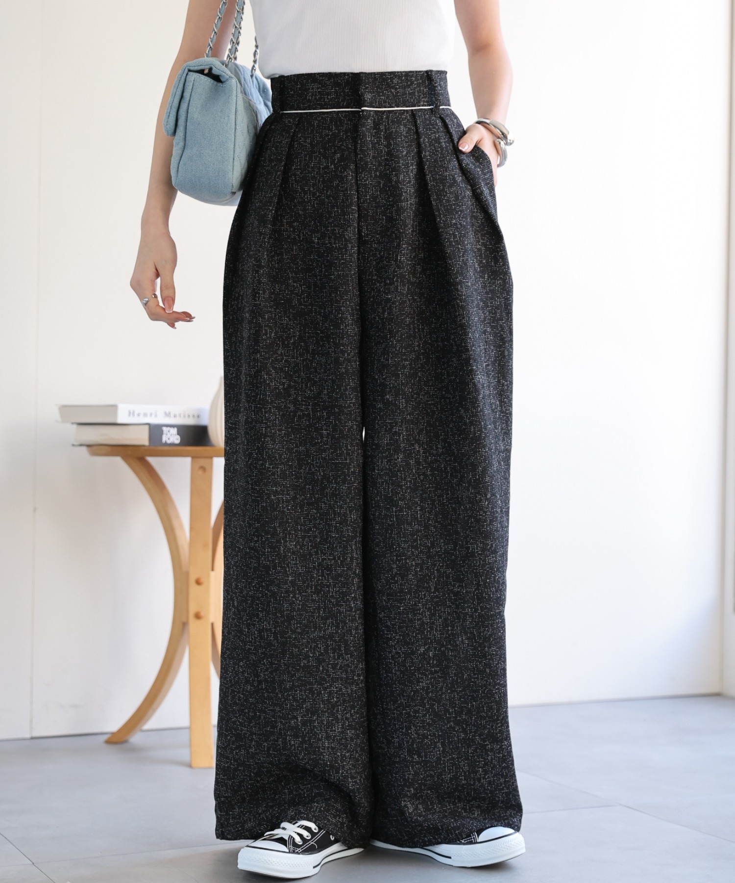 model：162cm 着用サイズ：F