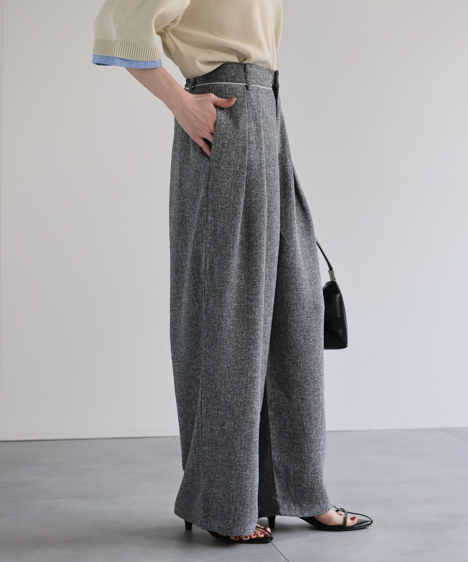 model：162cm 着用サイズ：F