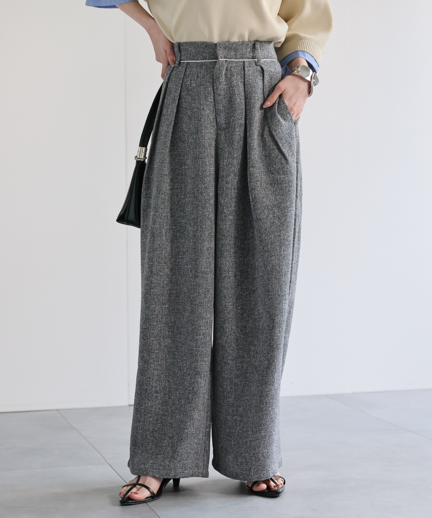 model：162cm 着用サイズ：F