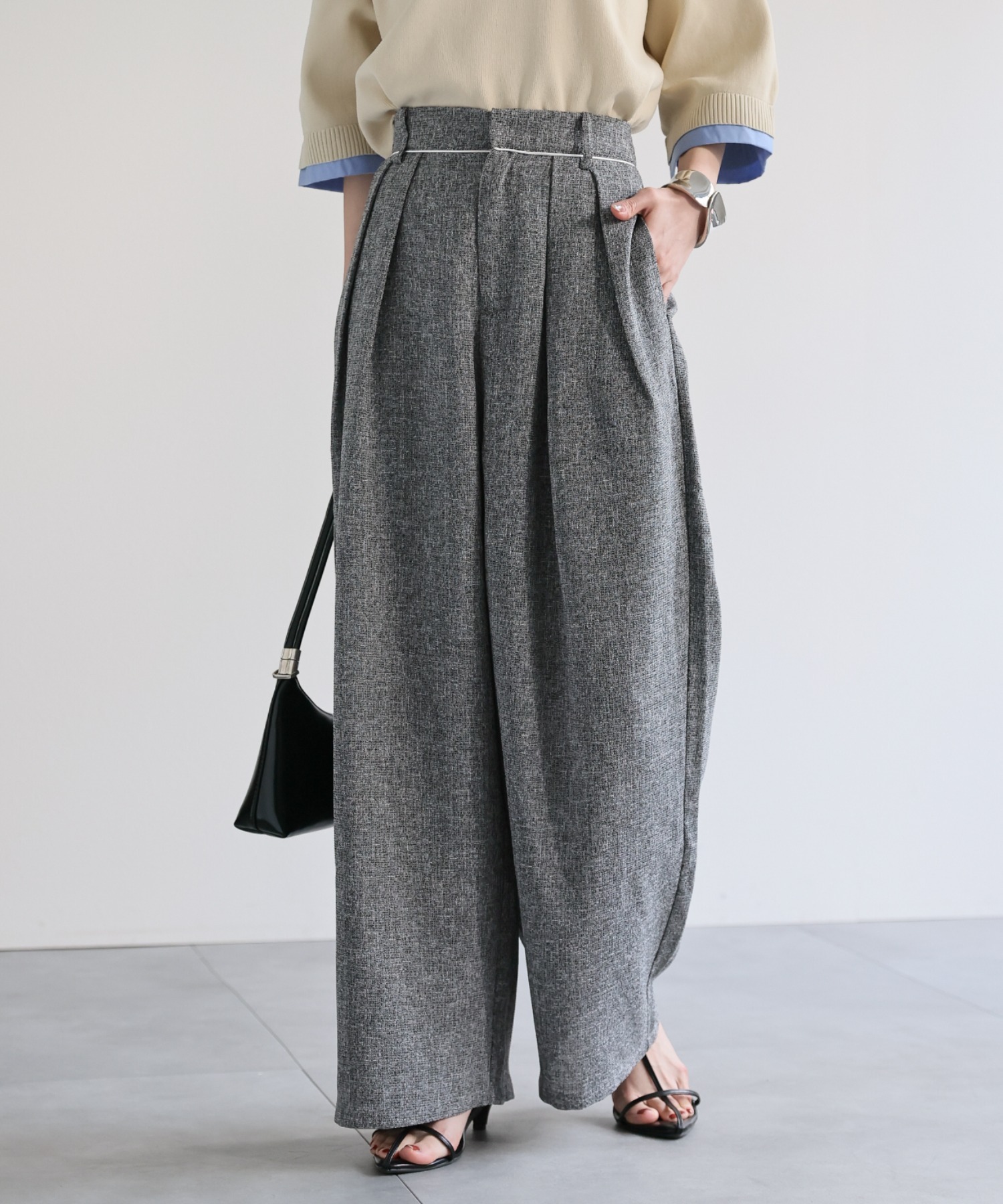 model：162cm 着用サイズ：F