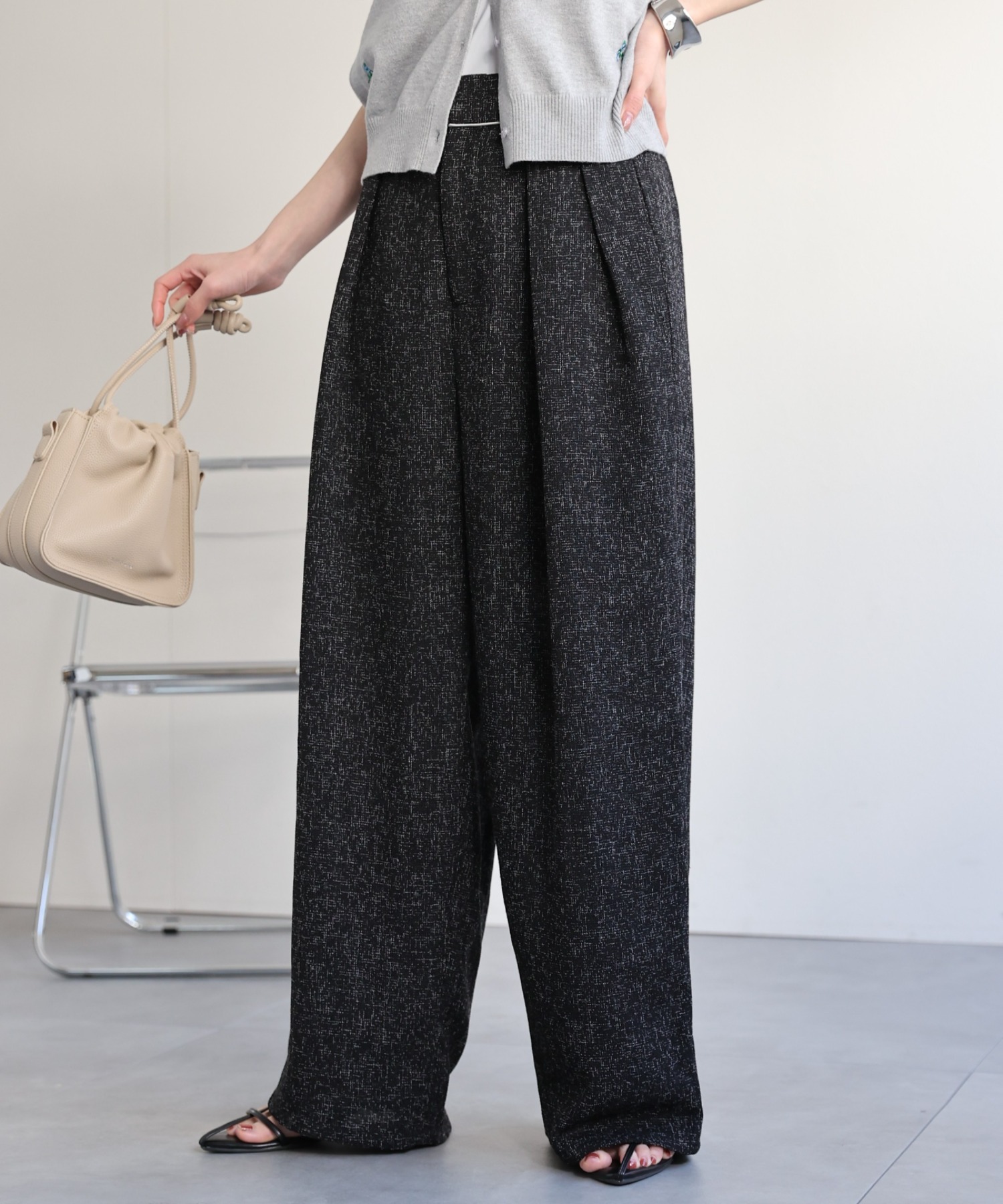 model：162cm 着用サイズ：F