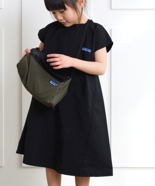 フレンチスリーブアウトドアワンピース 80 140cm