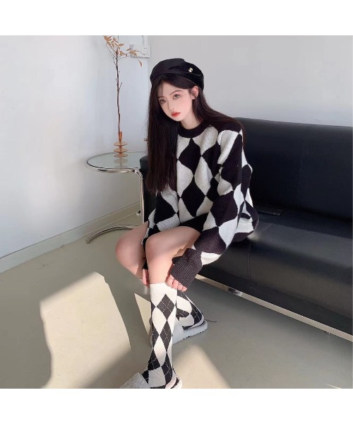 A'GEM/9 × .kom『.kom/ドットケーオーエム』Argyle Wide