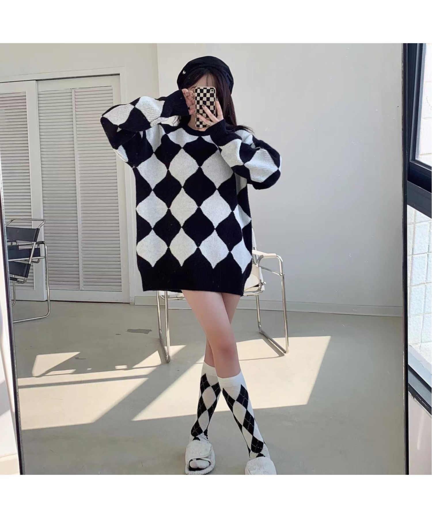 A'GEM/9 × .kom『.kom/ドットケーオーエム』Argyle Wide