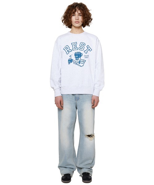 A'GEM/9 × .kom『VIVA STUDIO/ビバスタジオ』REST CREWNECK