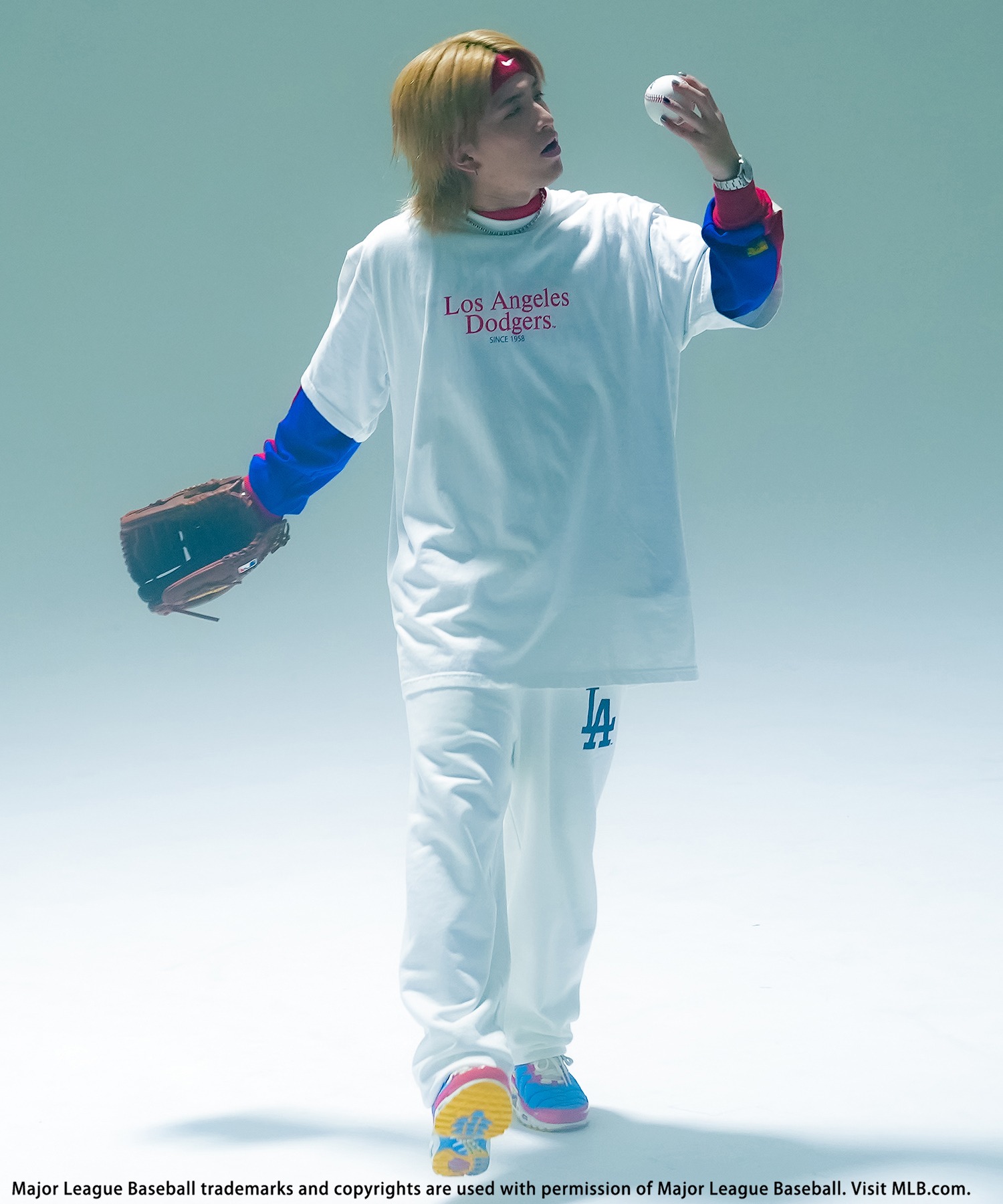 MLB】フロッキープリントスウェットパンツ BACK TO THE FIELD