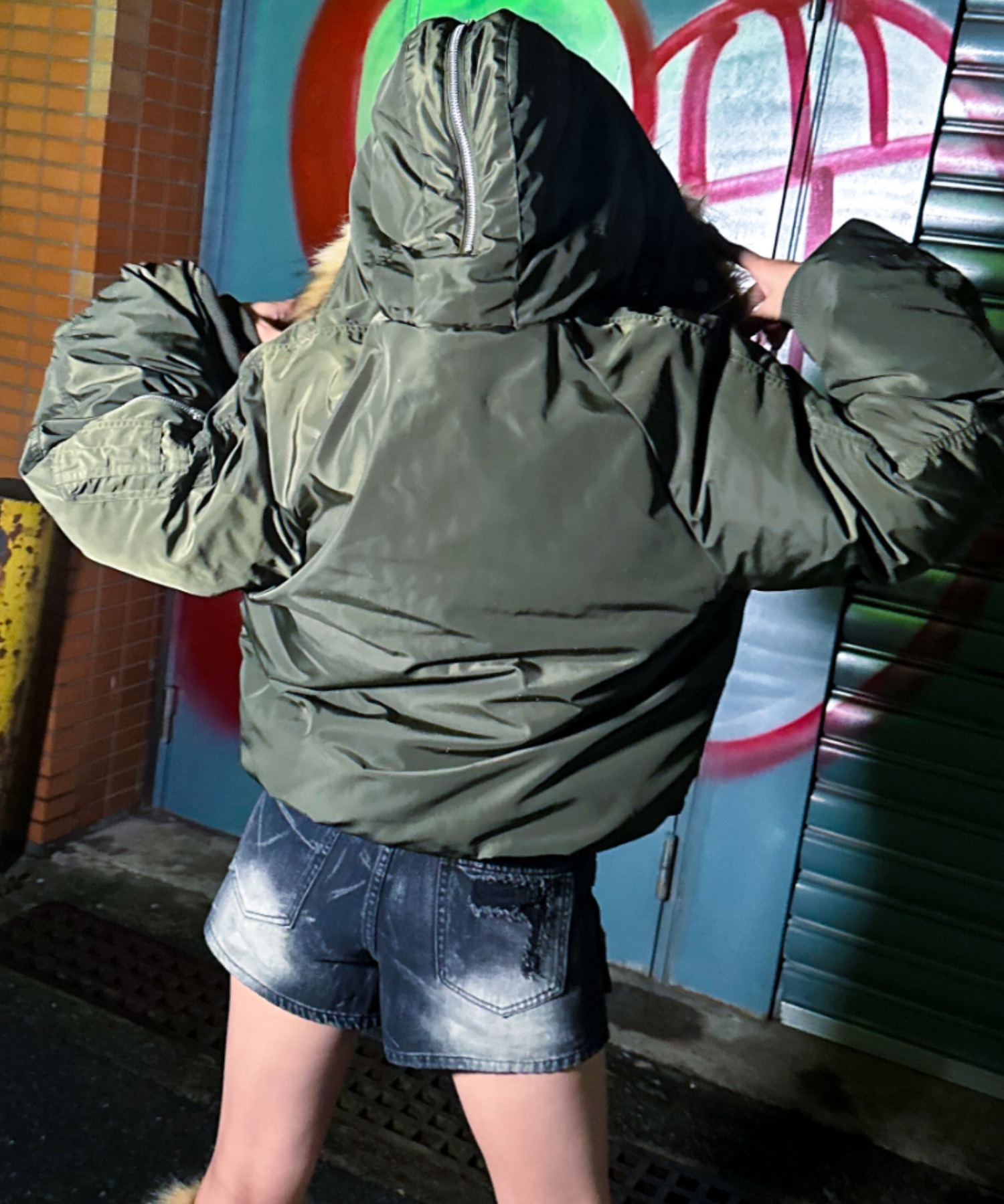 A'GEM/9 × .kom 『A'gem/エージェム』ファー付きN2Bジャケット A'gem