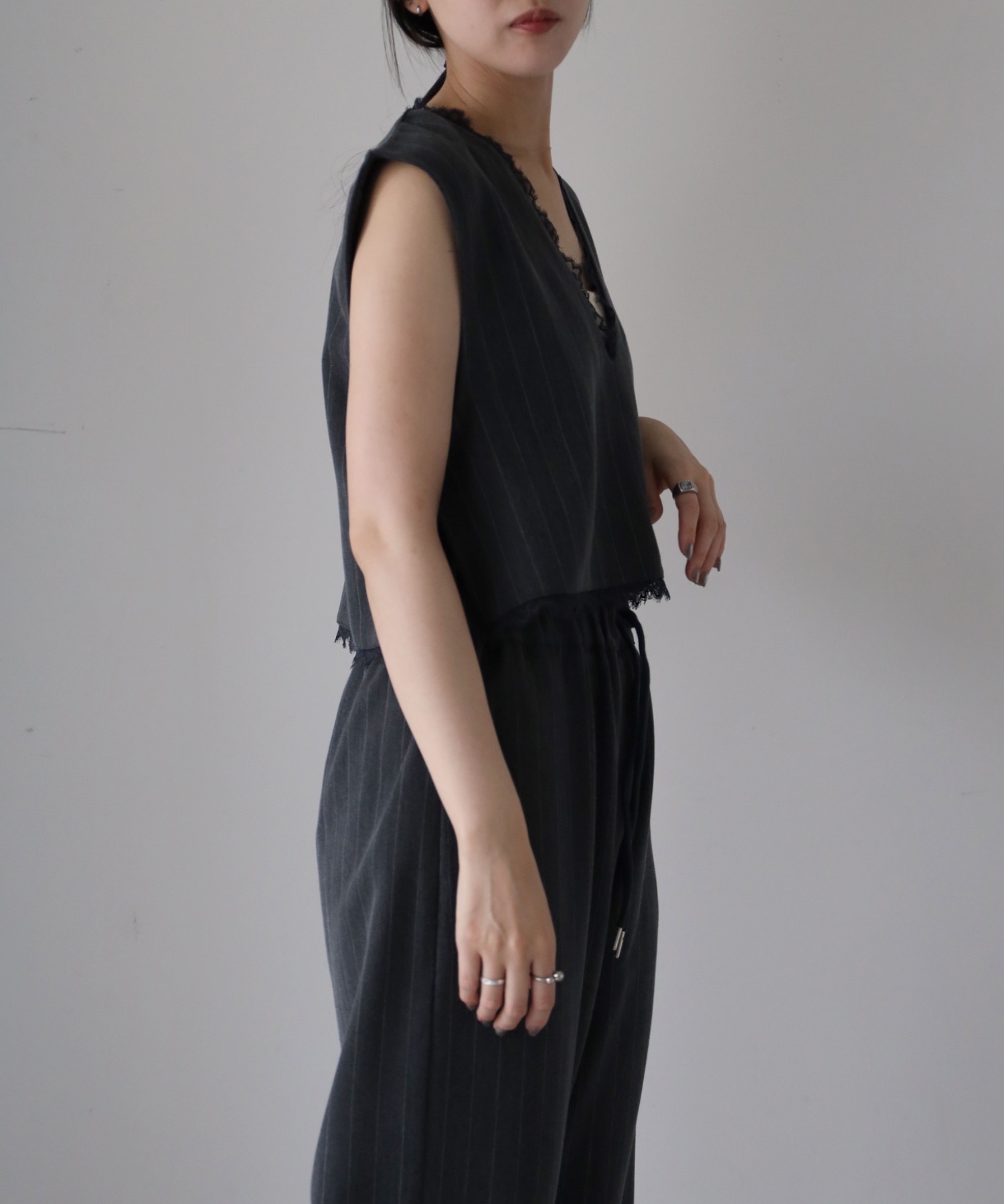 model：164cm. 着用サイズ：FREE