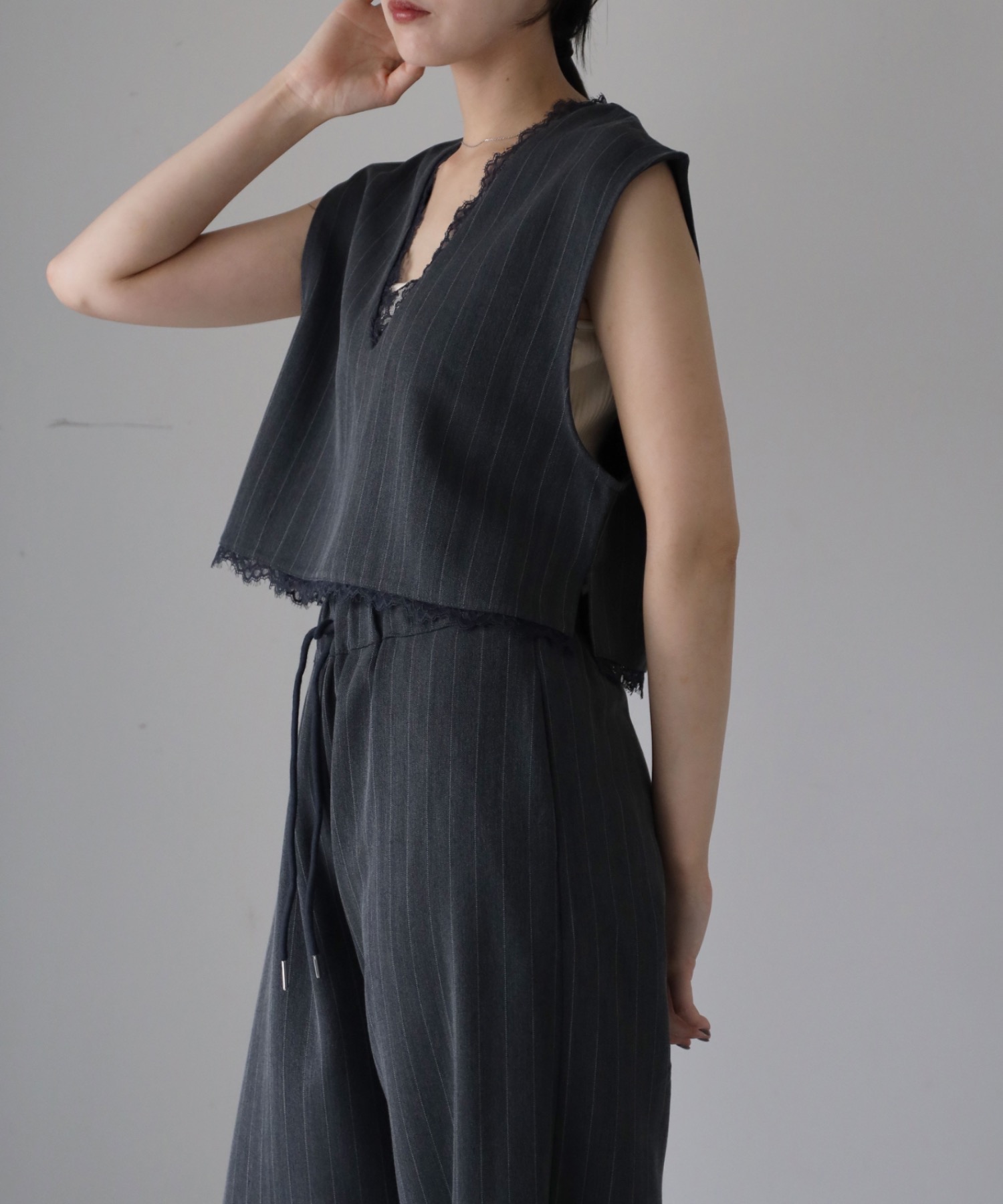 model：164cm. 着用サイズ：FREE