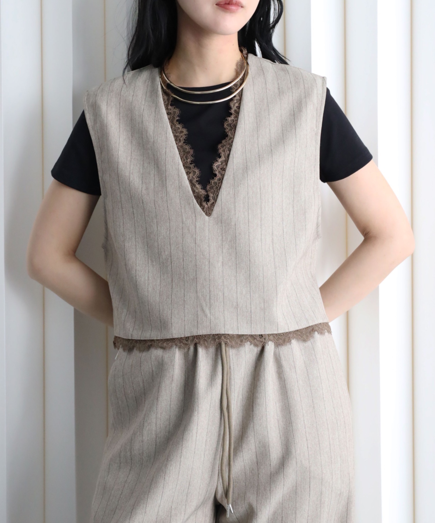 model：164cm. 着用サイズ：FREE