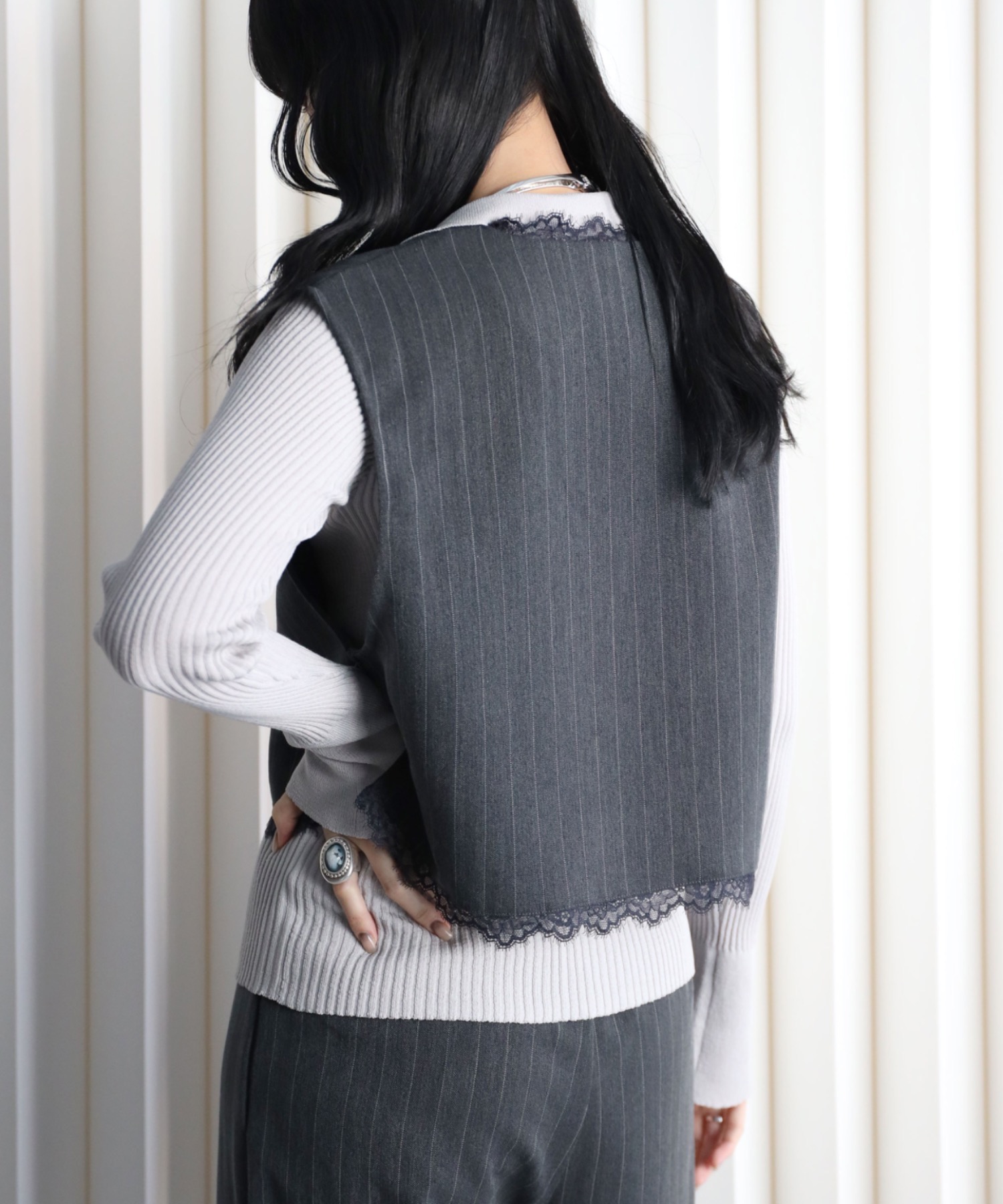 model：164cm. 着用サイズ：FREE