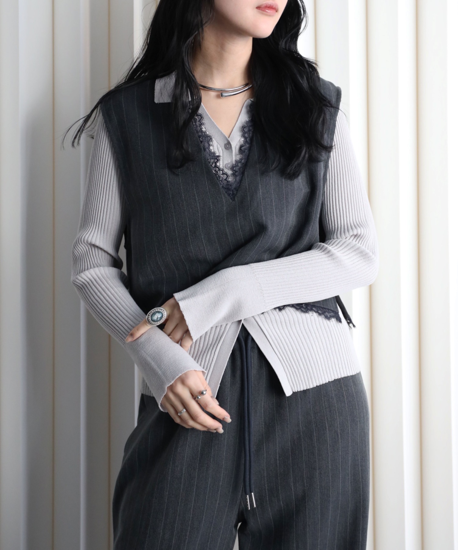 model：164cm. 着用サイズ：FREE