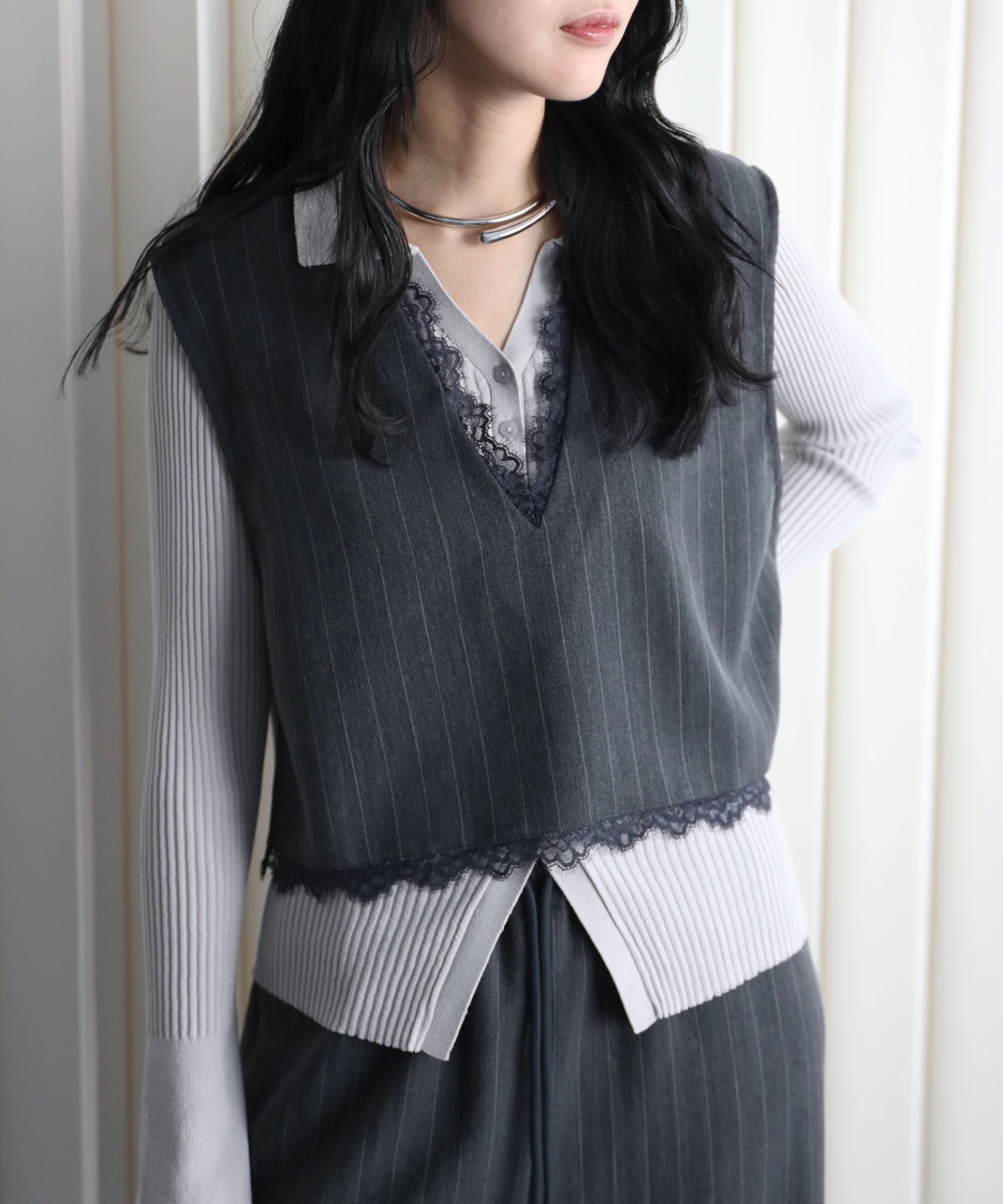 model：164cm. 着用サイズ：FREE