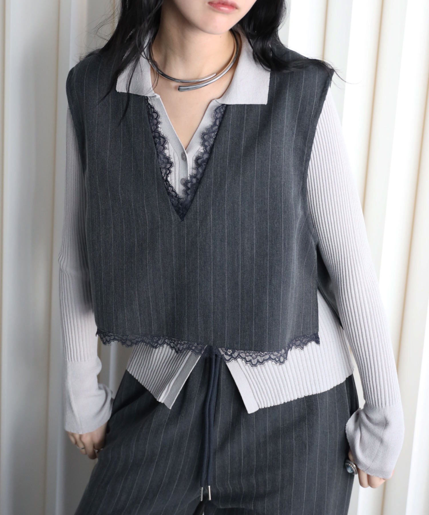 model：164cm. 着用サイズ：FREE