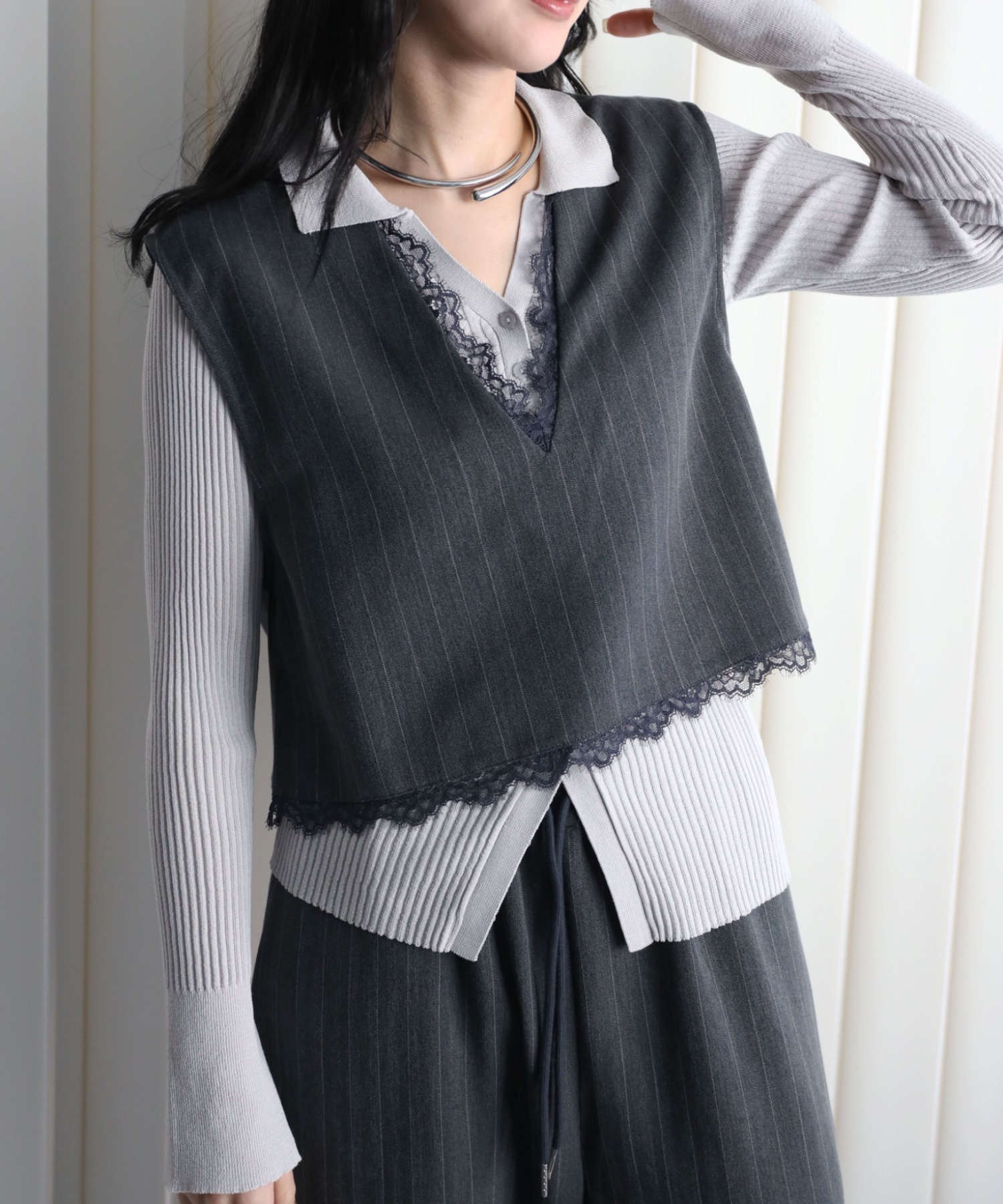 model：164cm. 着用サイズ：FREE
