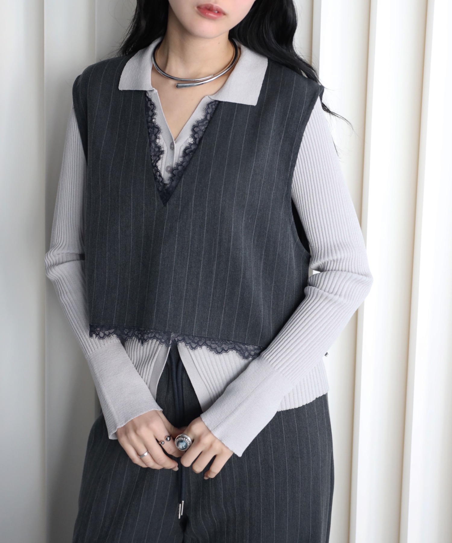 model：164cm. 着用サイズ：FREE