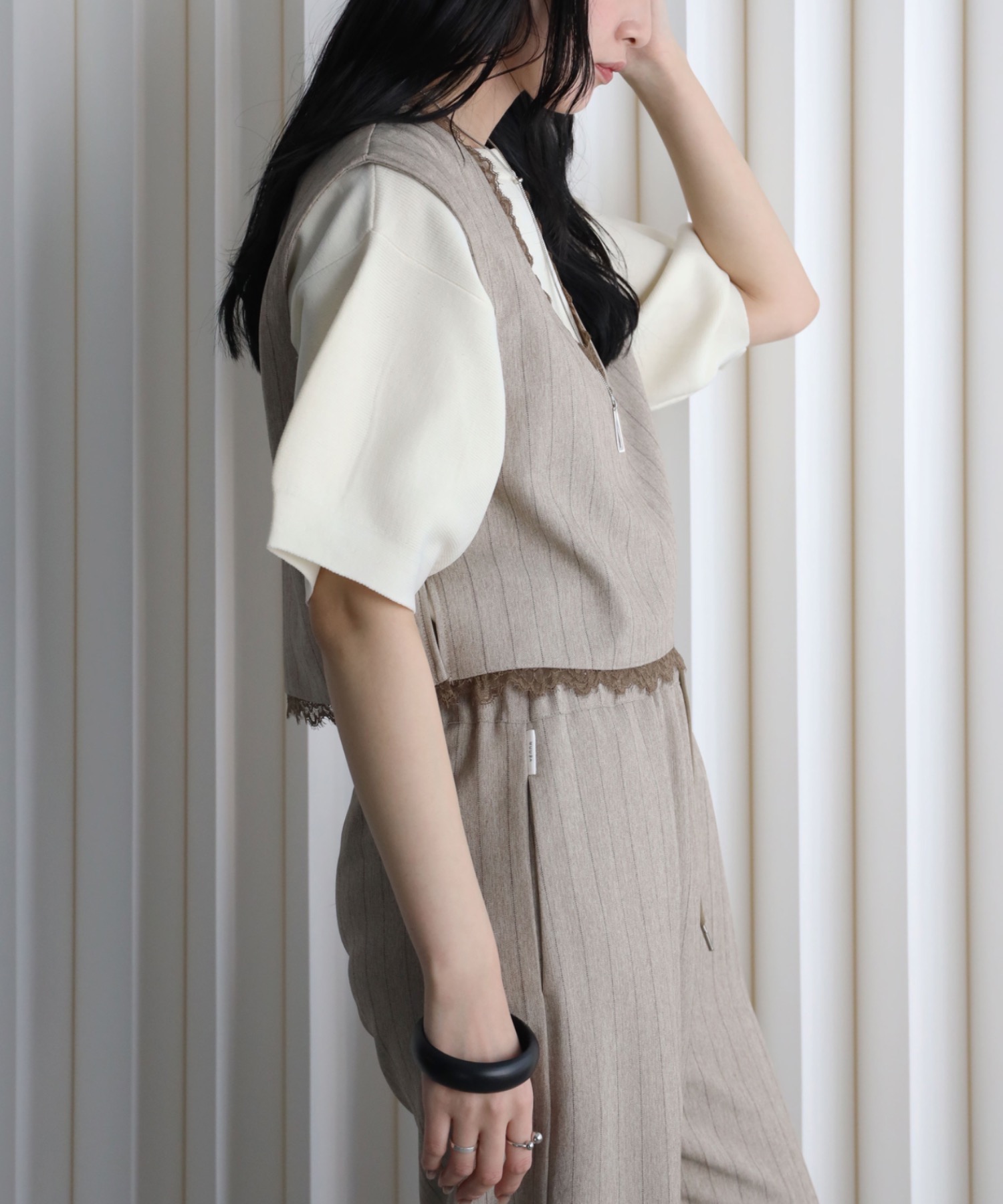 model：164cm. 着用サイズ：FREE