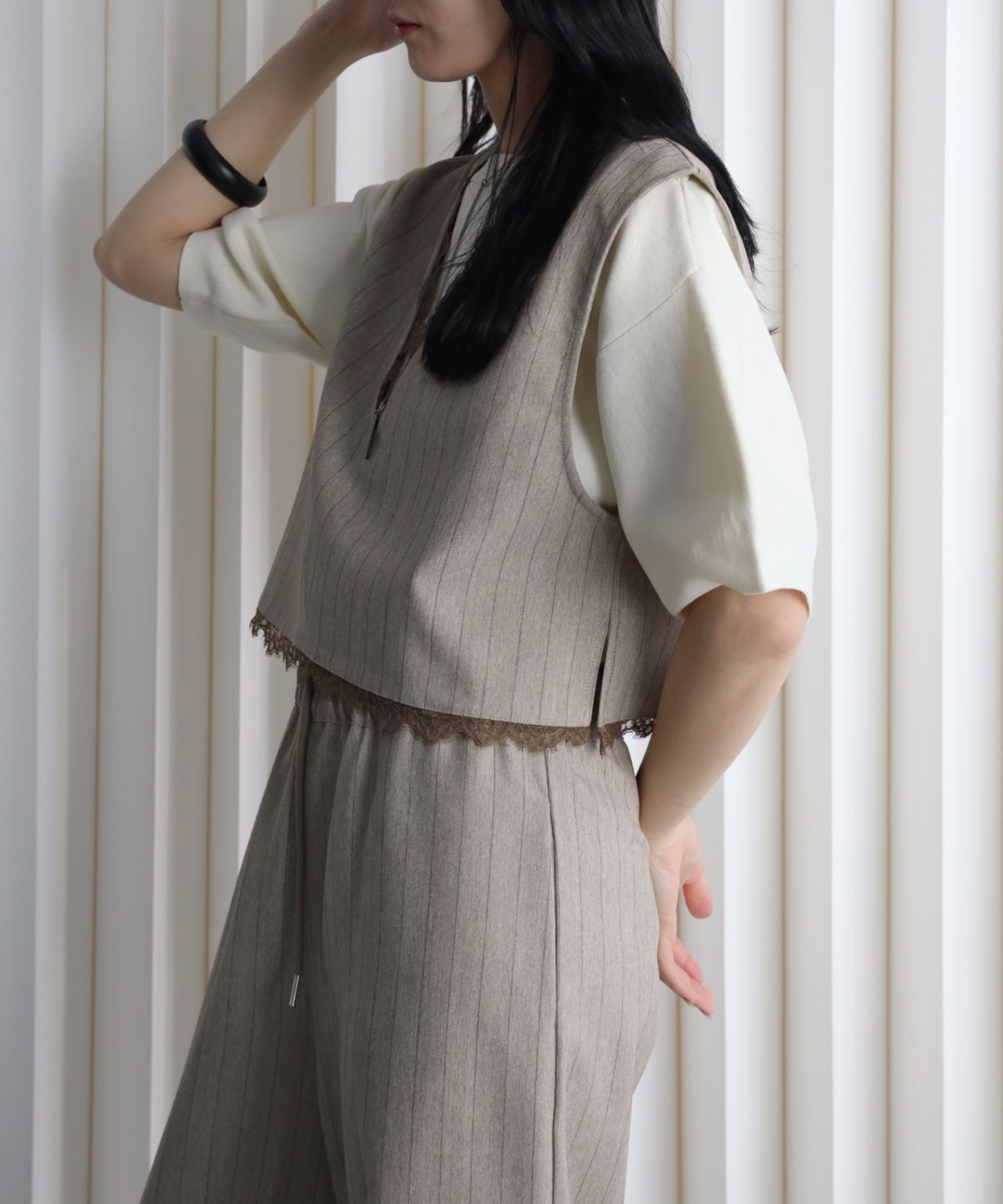 model：164cm. 着用サイズ：FREE