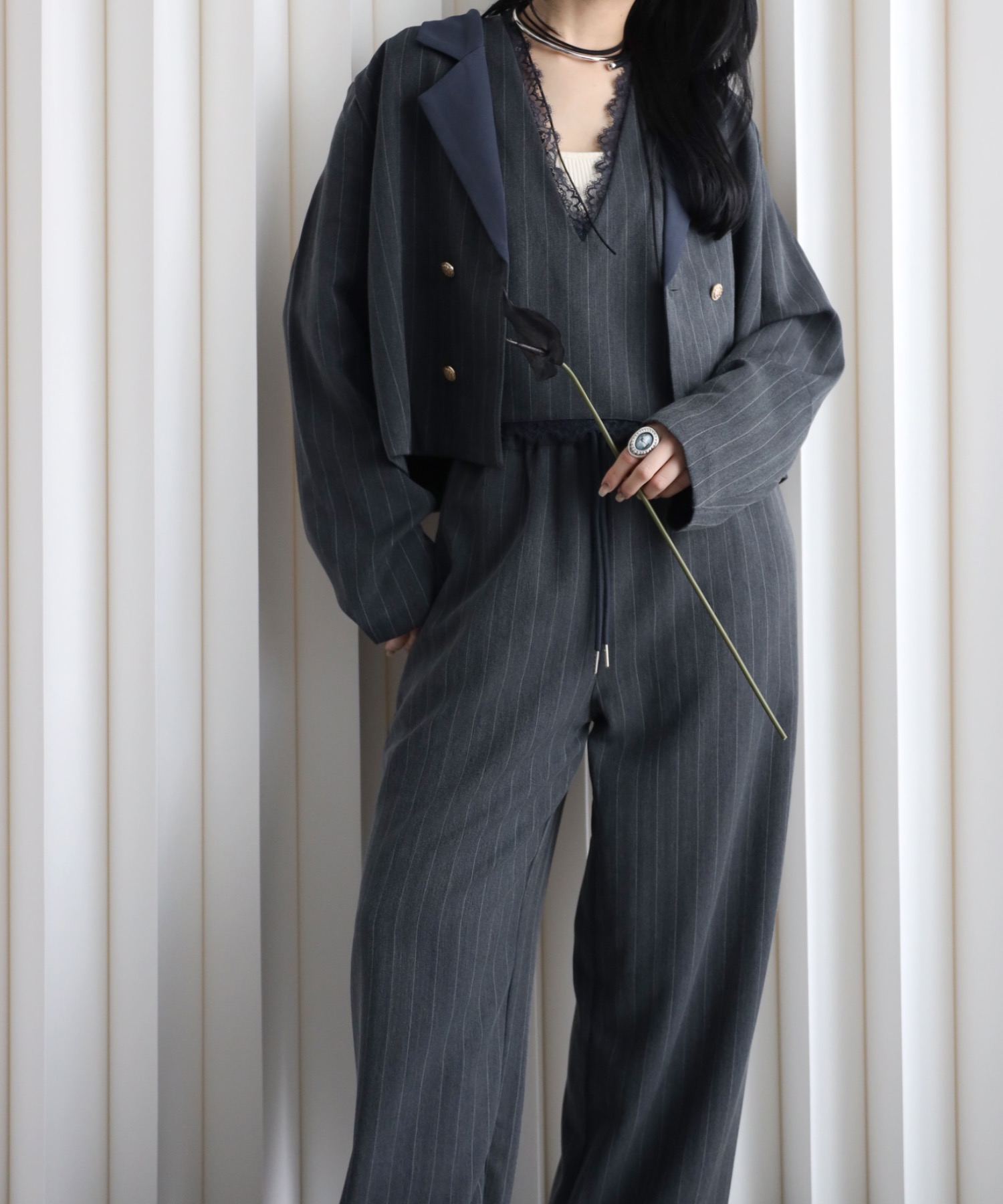 model：164cm. 着用サイズ：FREE