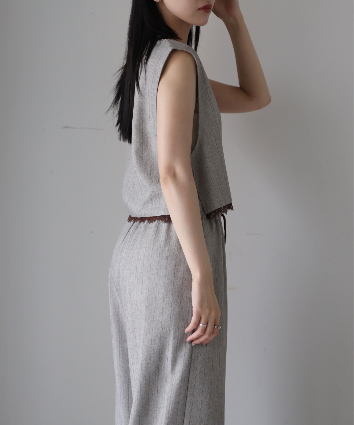 model：164cm. 着用サイズ：FREE