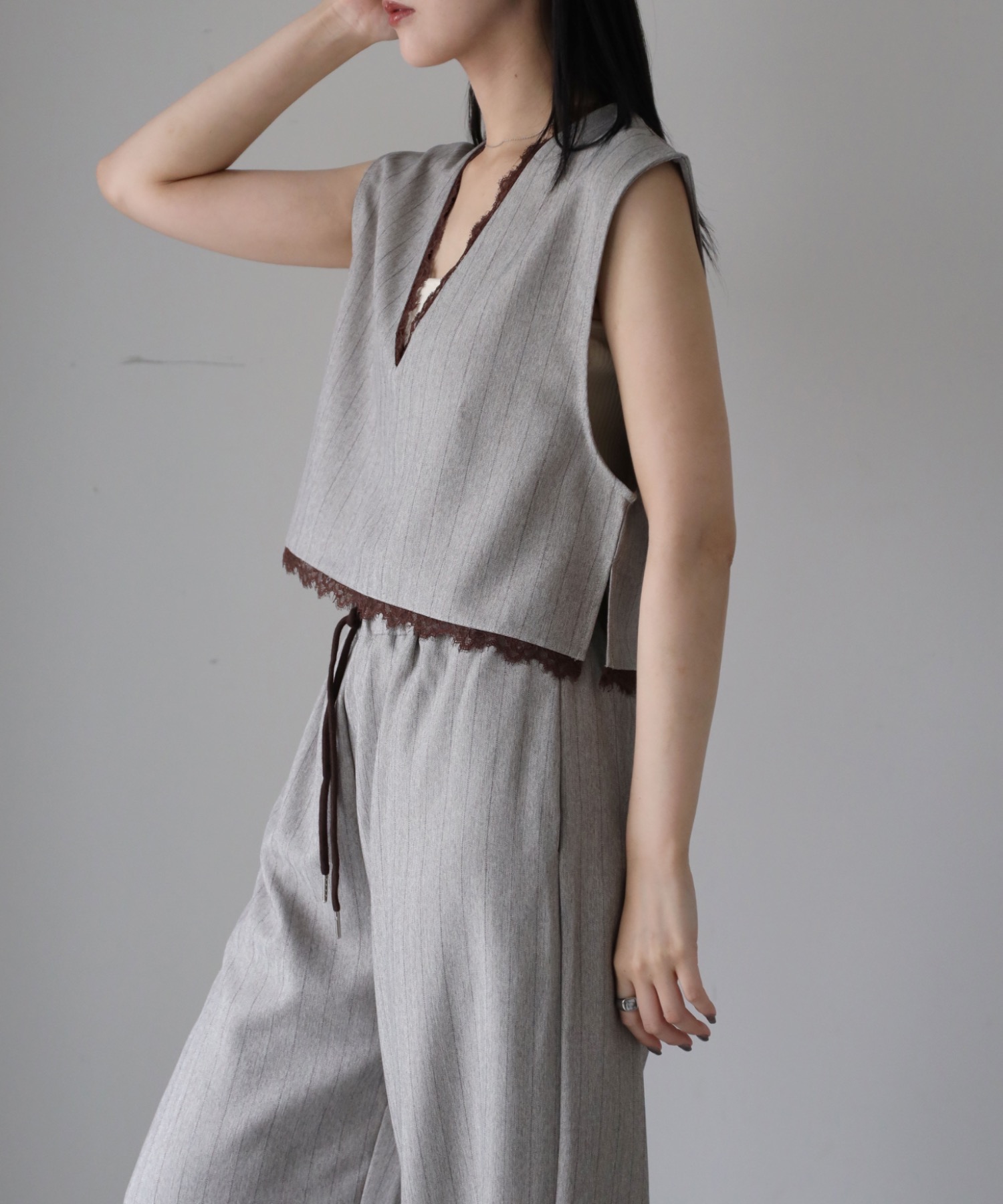 model：164cm. 着用サイズ：FREE