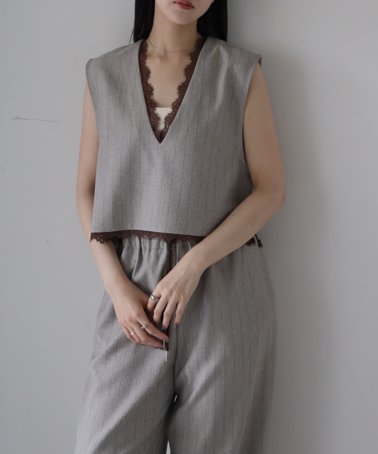 model：164cm. 着用サイズ：FREE