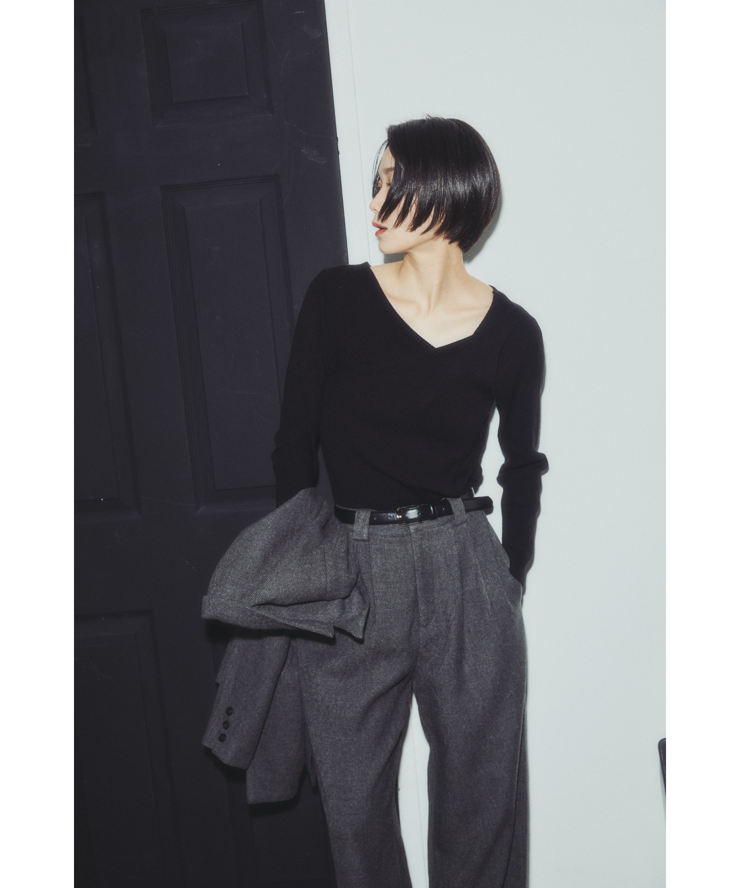 model:H166 着用サイズ:FREE(TALL)