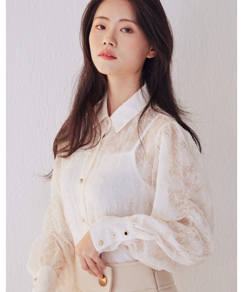 エレガント 総レース シャツ Freshbaazaar Com