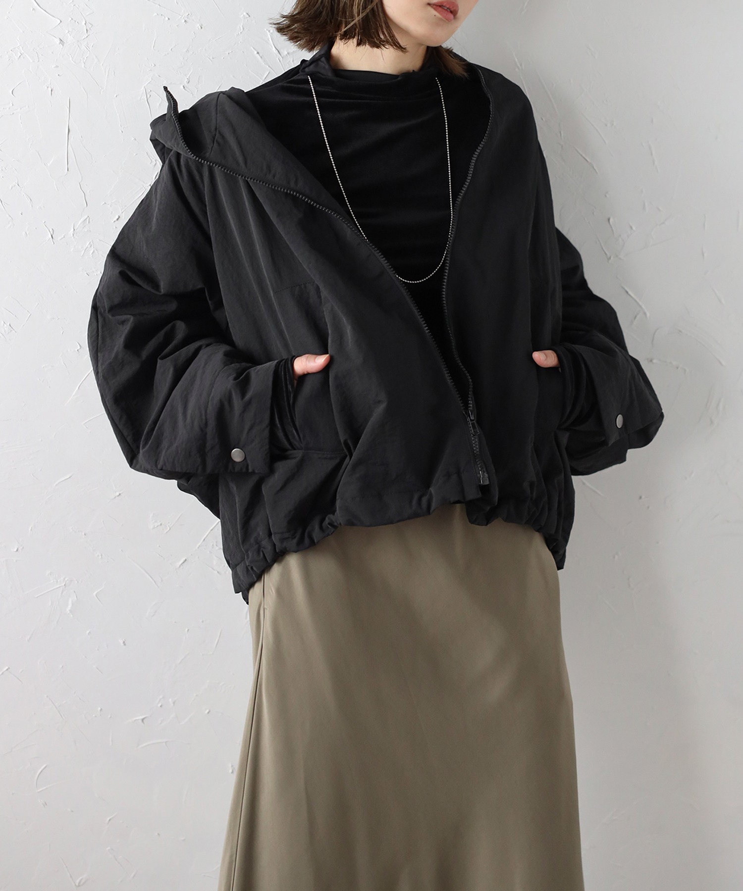 model：H158 着用サイズ：FREE