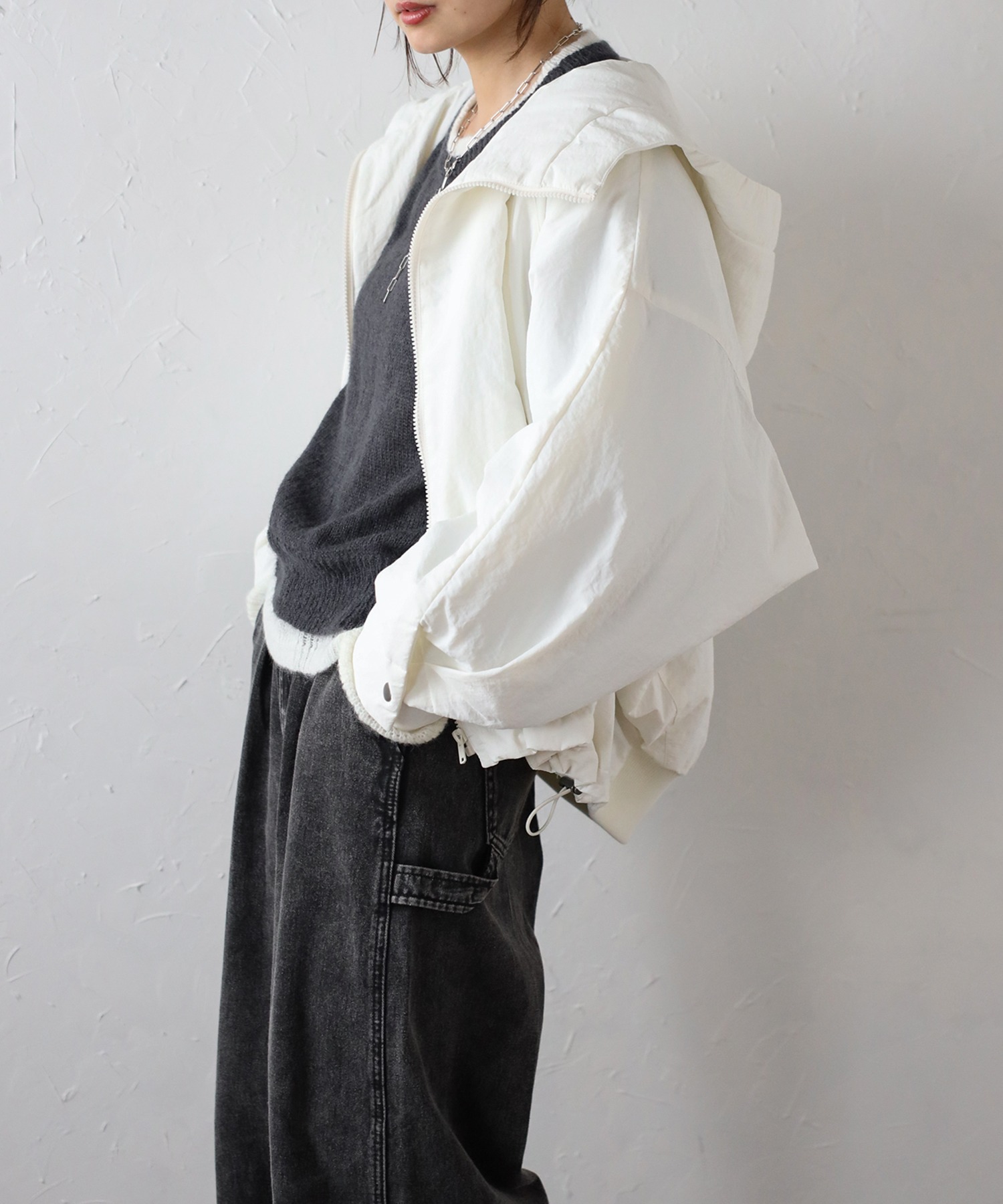 model：H158 着用サイズ：FREE