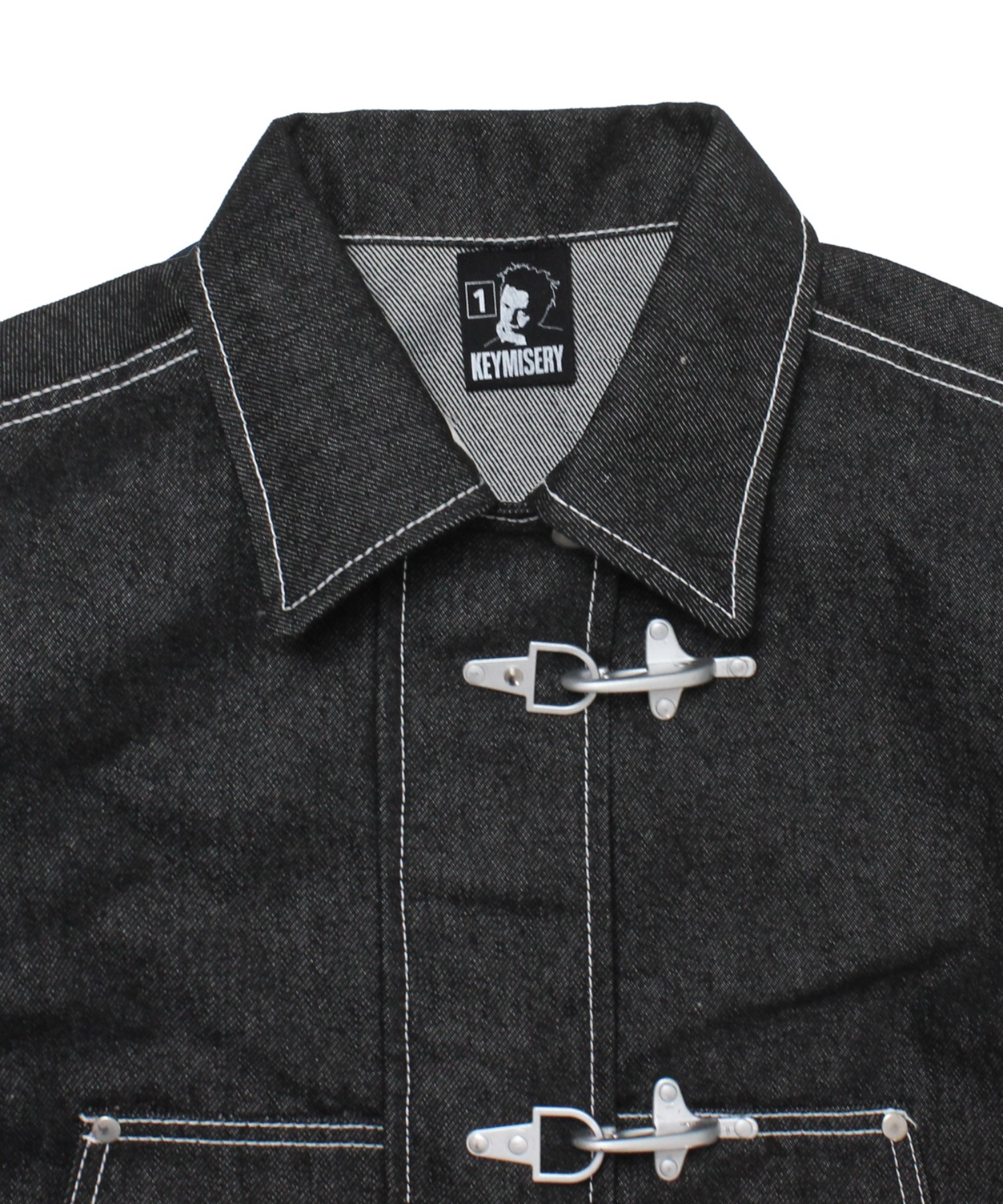 A'GEM/9 × .kom 『KEYMISERY/キーミザリー』 Cropped Buckle Denim