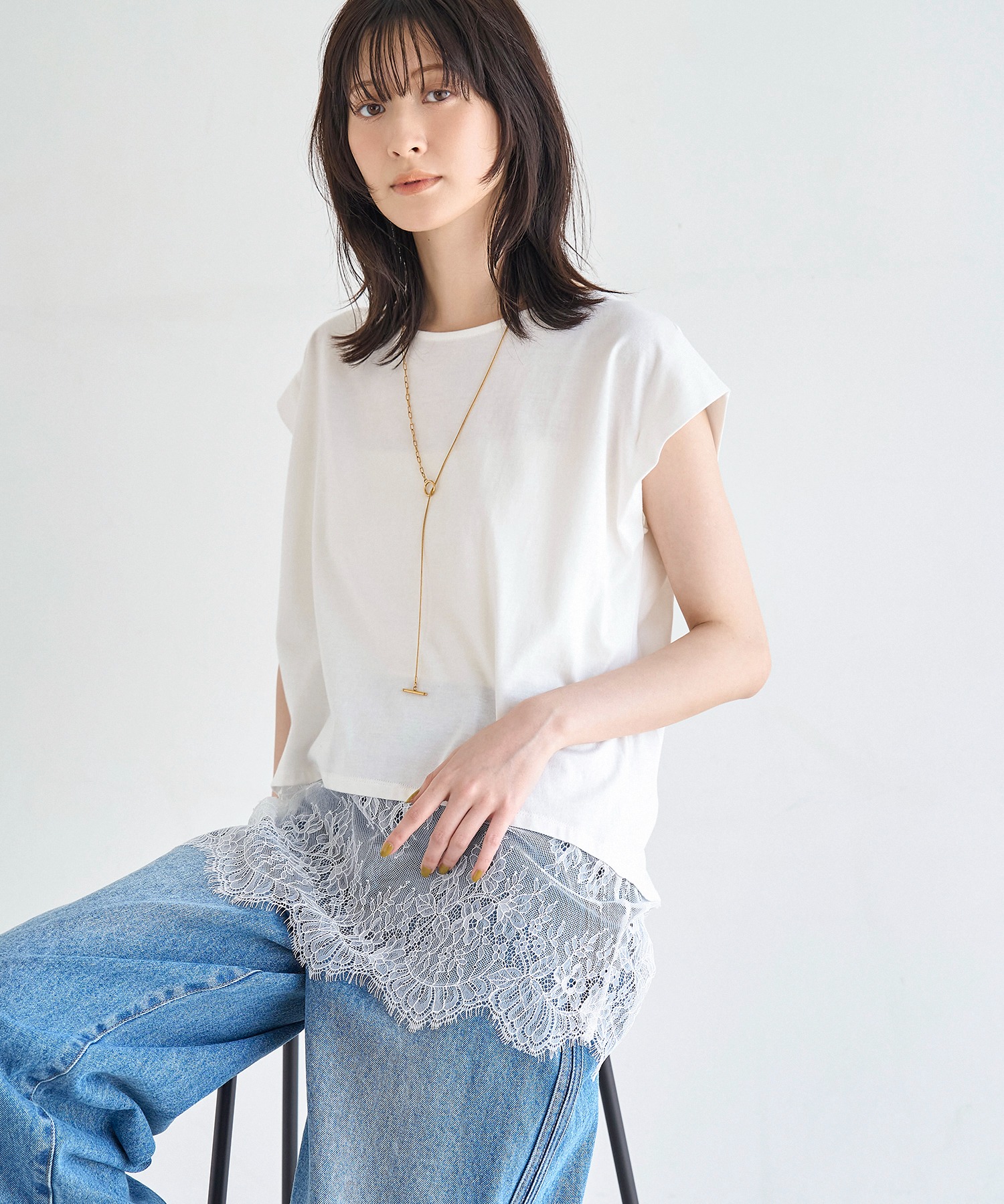 model：H166　着用サイズ：F