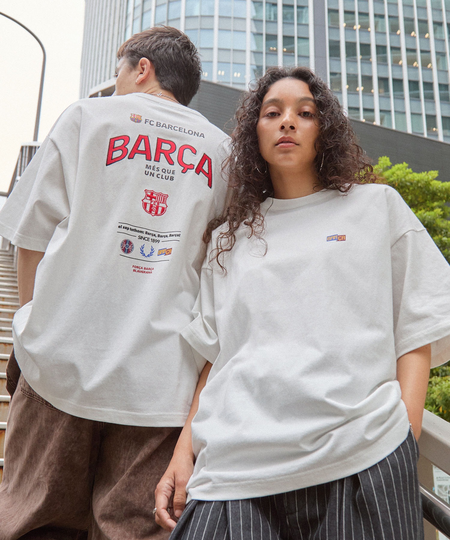 FC BARCELONA/FCバルセロナ】別注 ビッグシルエットエンブレムロゴ