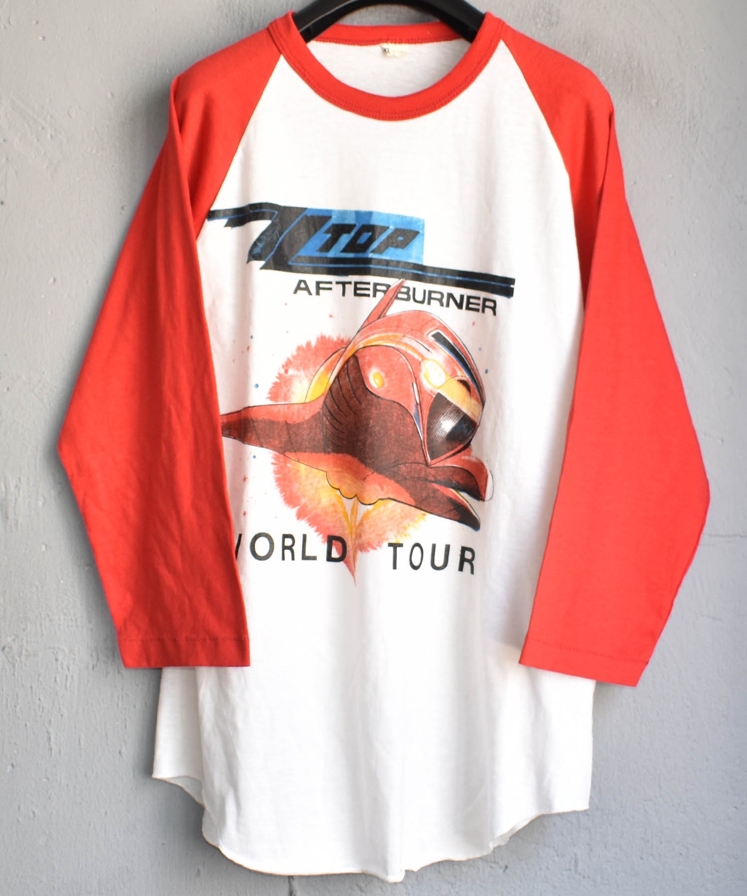 80 S Zz Top ズィーズィートップ Afterburner World Tour 3 4 ラグランスリーブ Tシャツ Urban