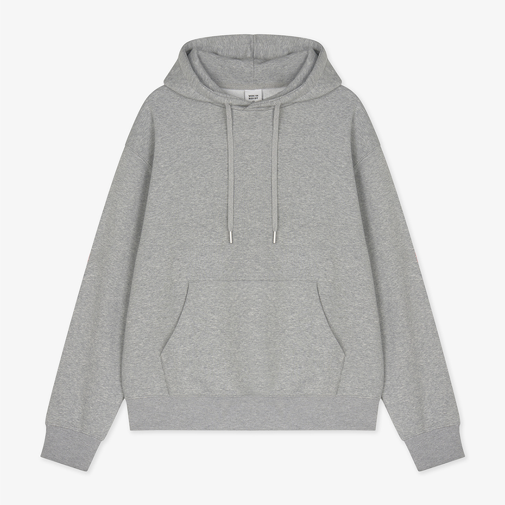 Basic semi‑oversize футболка‑фит конструкт — меренж грей (муж.)