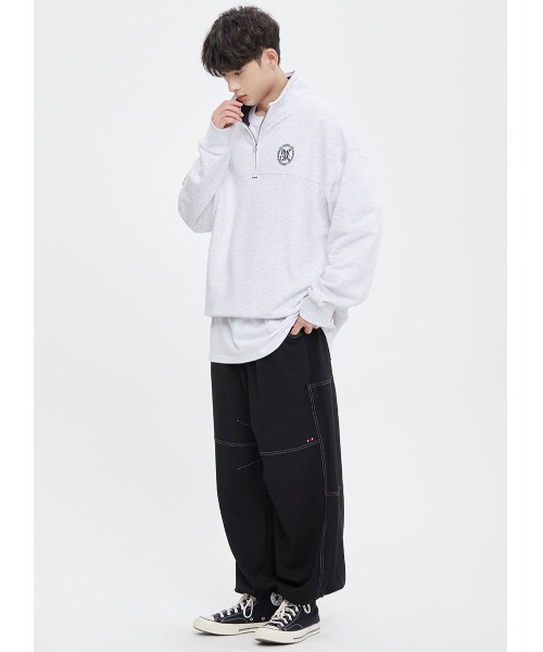 [ROMANTIC CROWN]★PATCHED COTTON ANORAK ROMANTIC CROWNのPATCHED COTTON ANORAK 全2色 スウェット