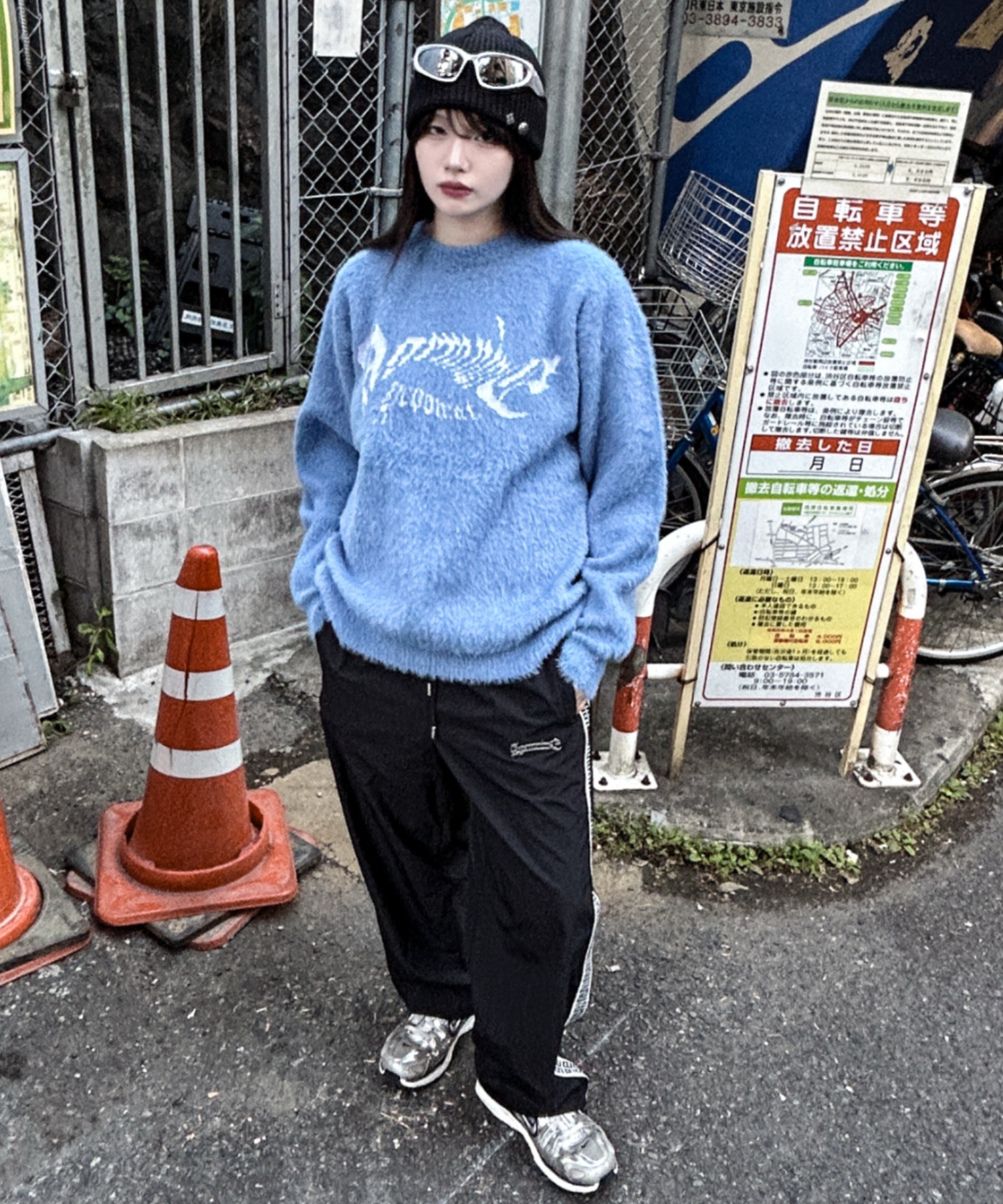 A'GEM/9 × .kom 『A'GEM/9/エージェムナイン』 モヘア風ニット A