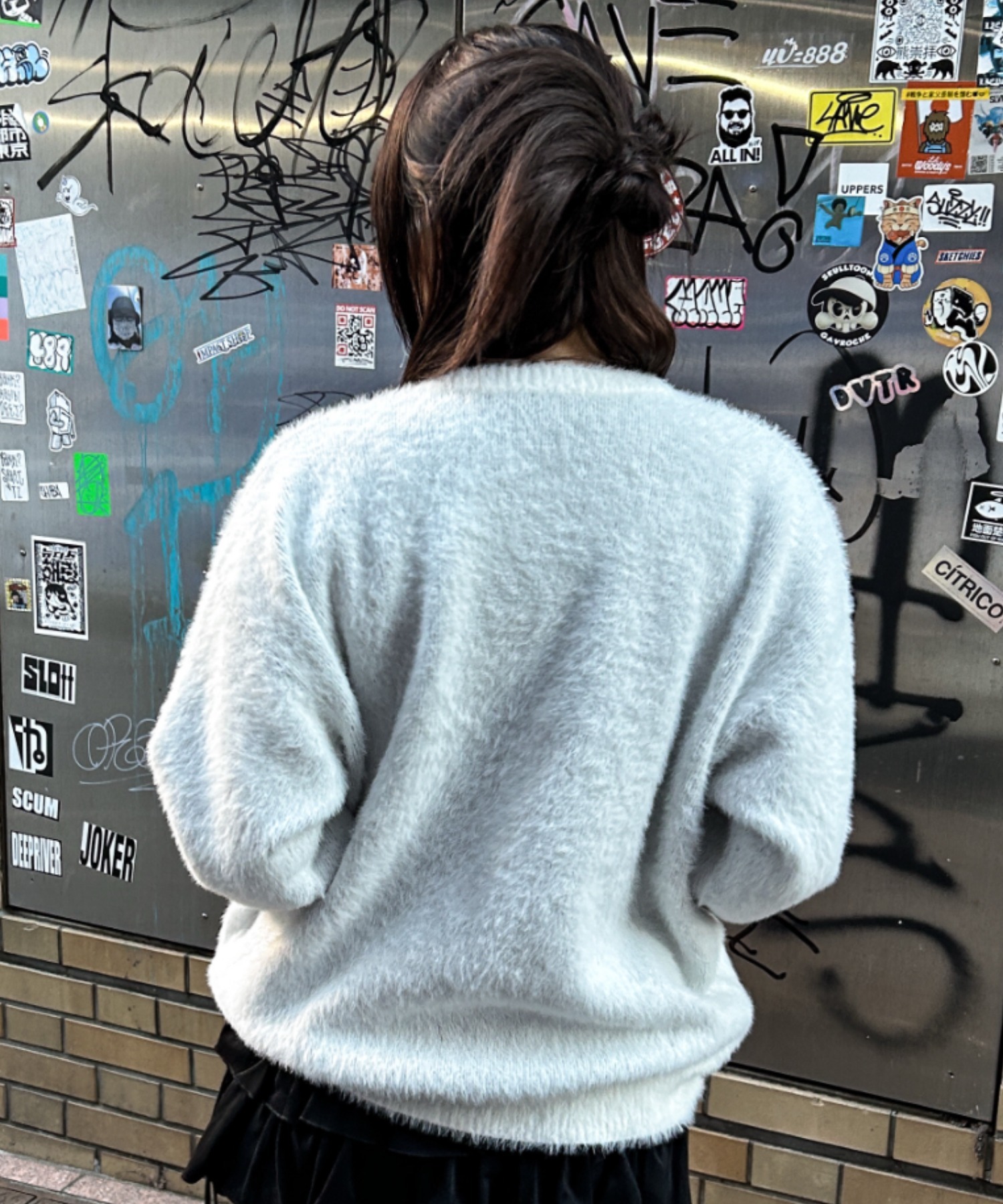 A'GEM/9 × .kom 『A'GEM/9/エージェムナイン』 モヘア風ニット A