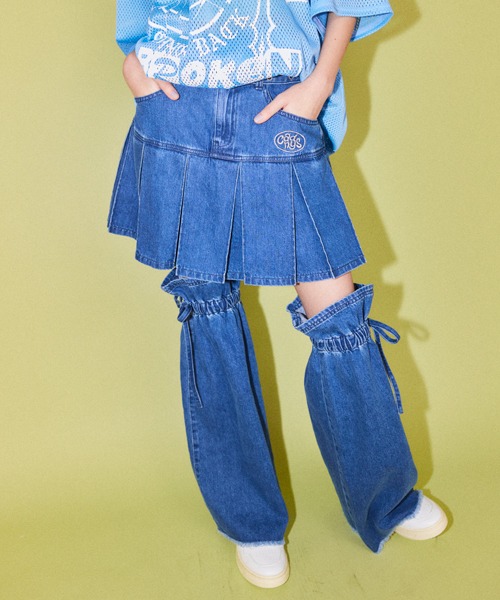 PLEATED MINI SKIRT ＆ LEG ウォーマー