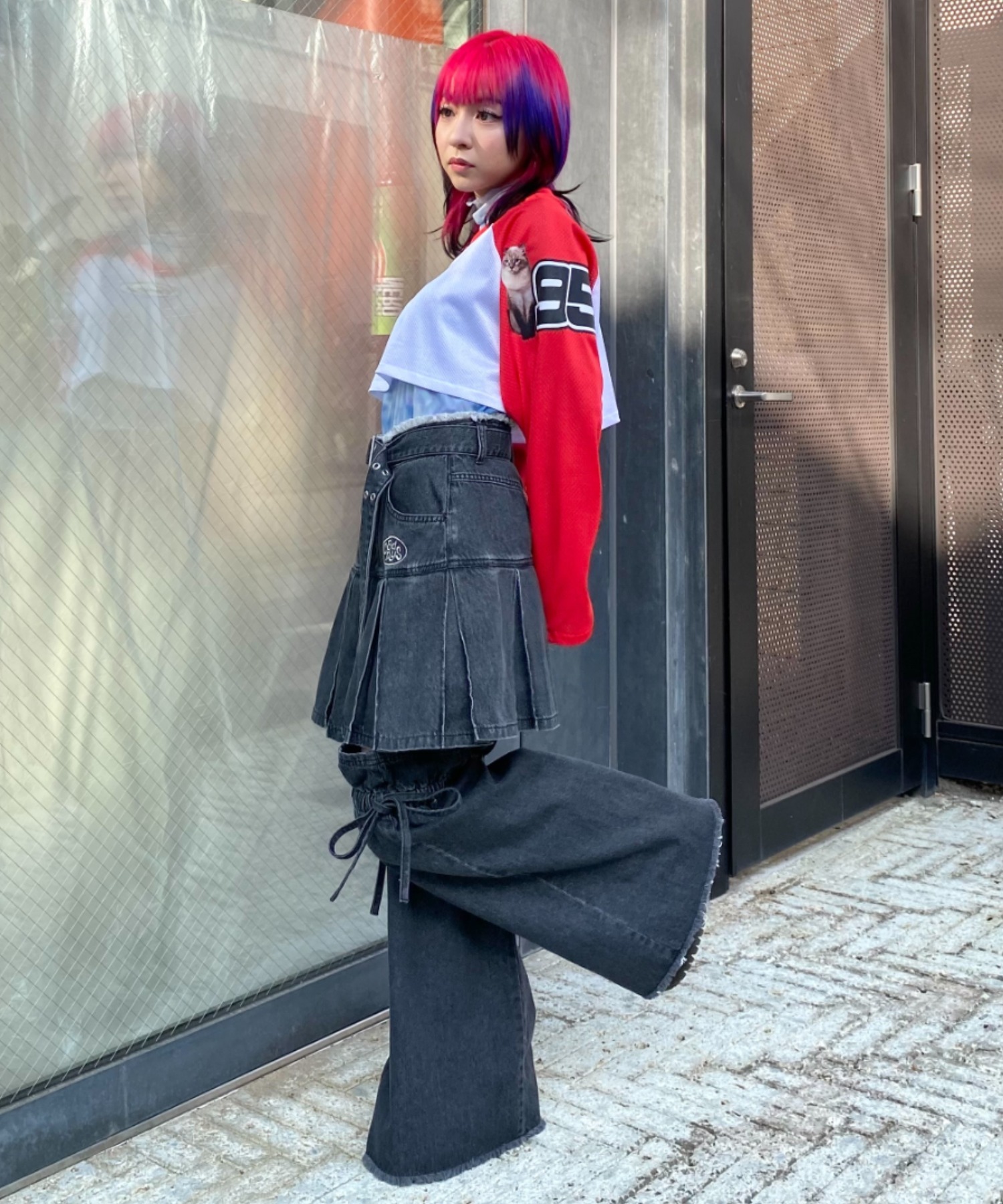 PLEATED MINI SKIRT ＆ LEG WARMERS新品タグ付き PLEATED MINI SKIRT ＆ LEG ウォーマー