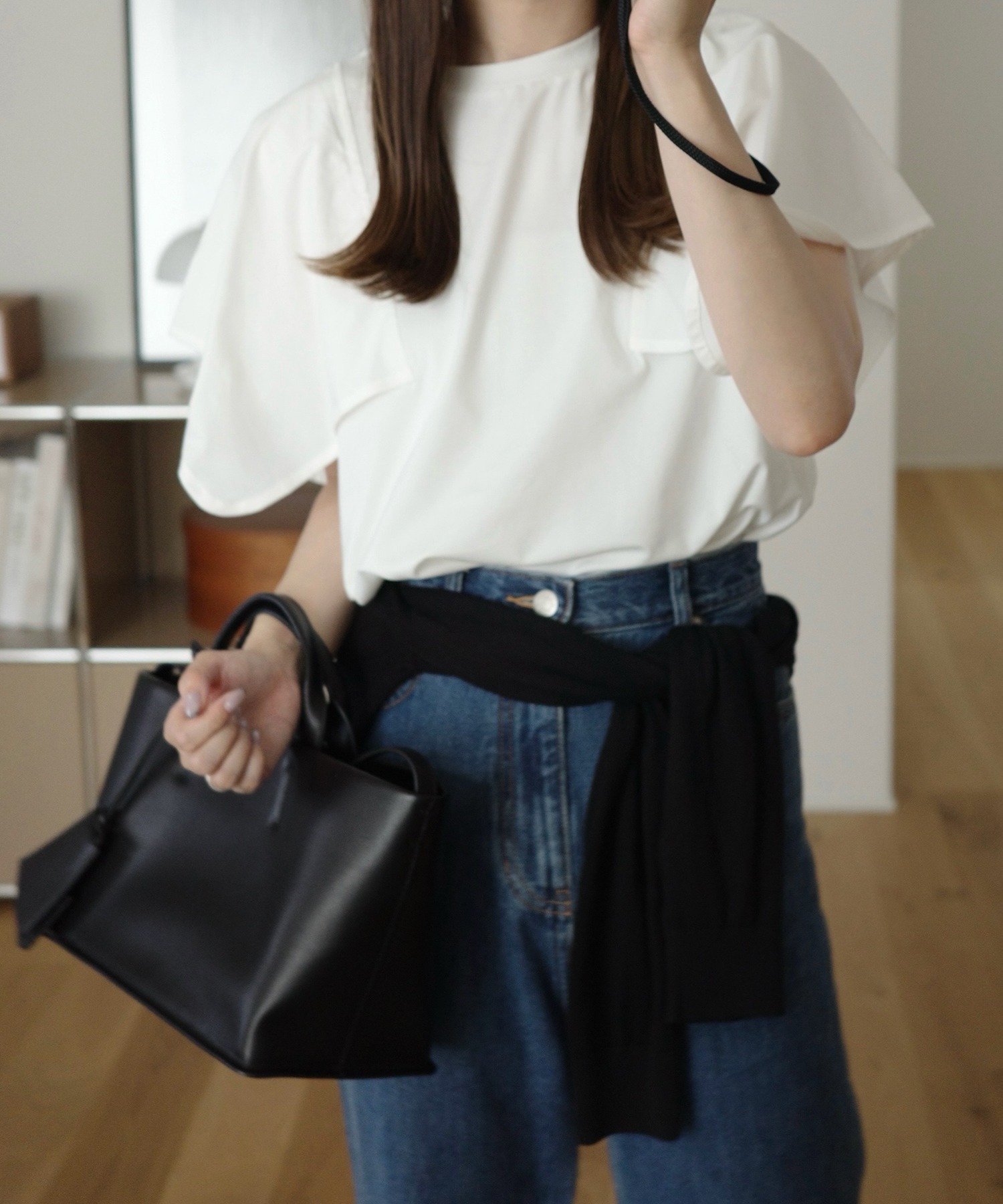 model：H155 着用サイズ：FREE