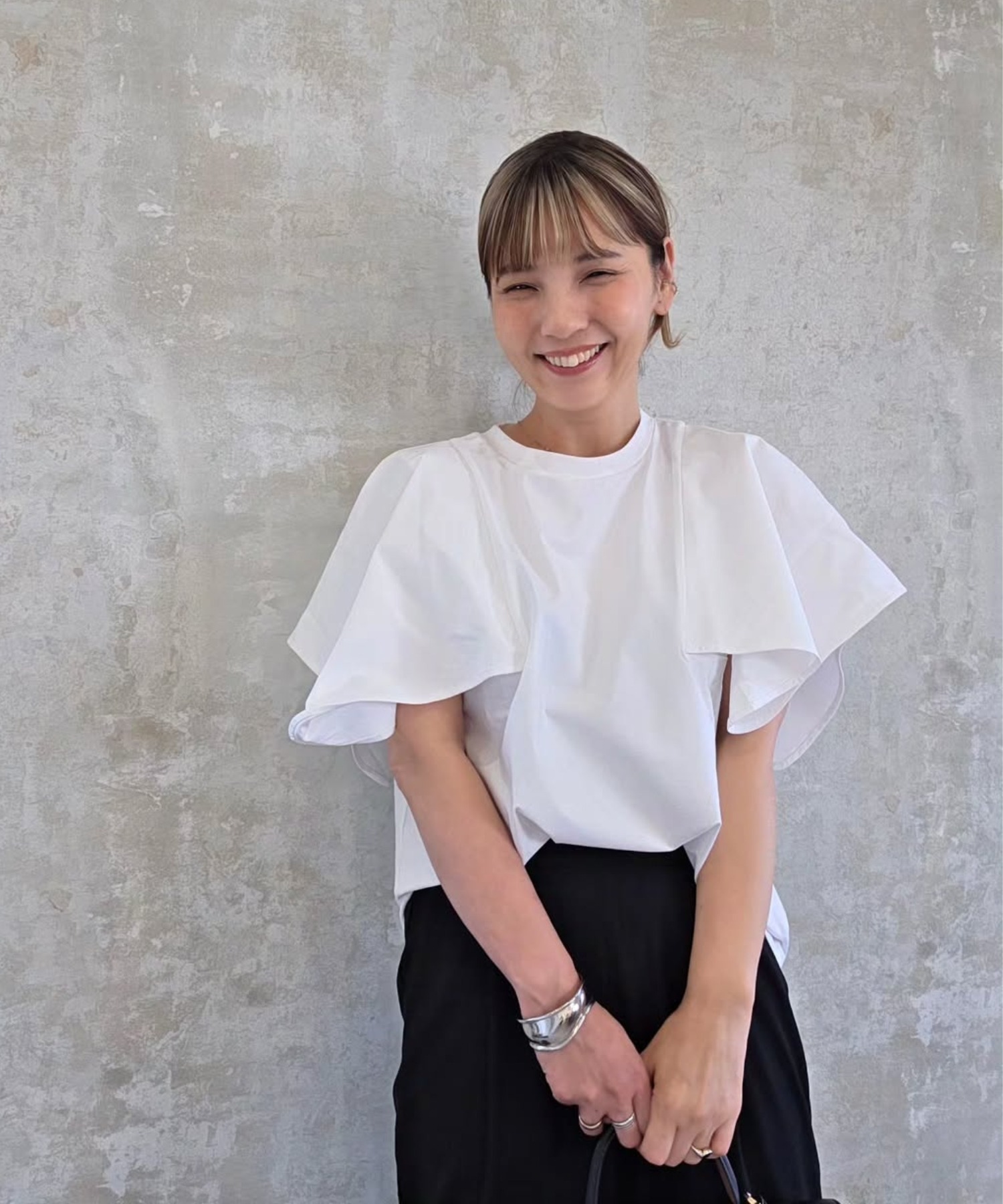 model：H160 着用サイズ：FREE