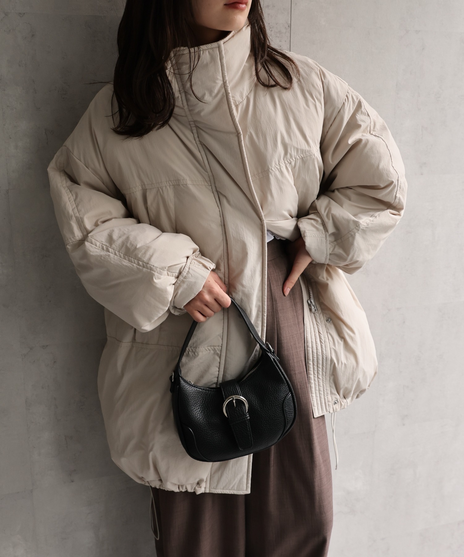 model：156cm 着用サイズ：FREE