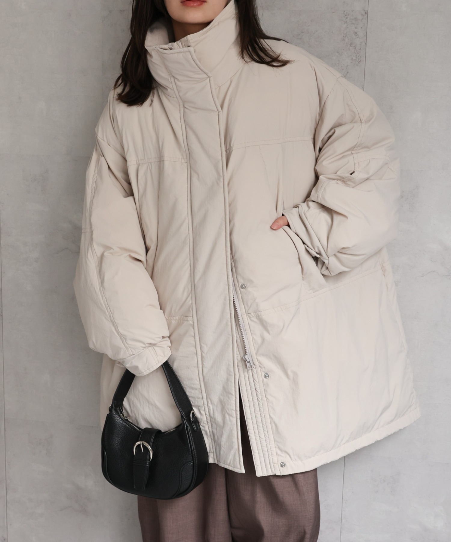 model：156cm 着用サイズ：FREE