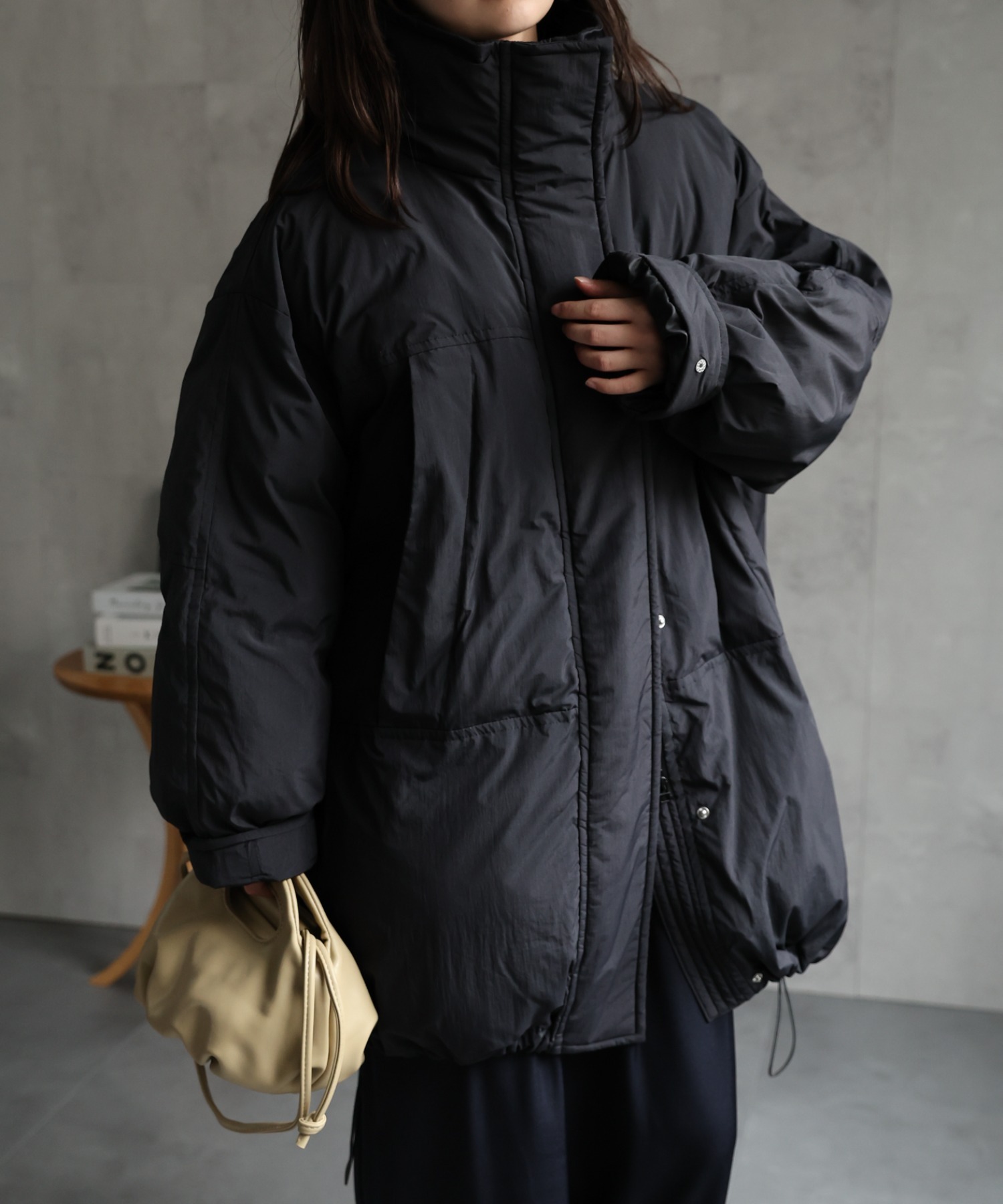 model：156cm 着用サイズ：FREE