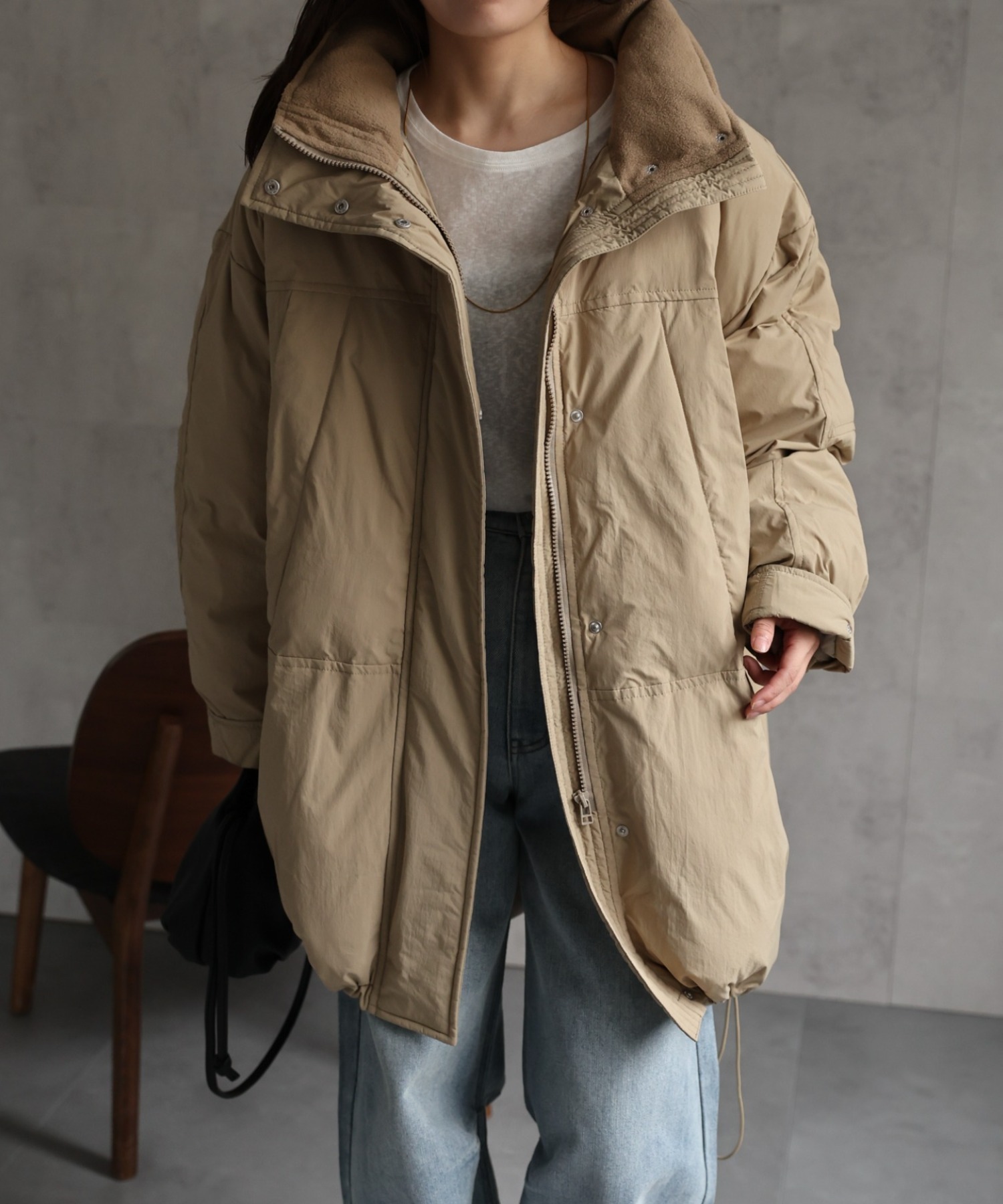 model：156cm 着用サイズ：FREE
