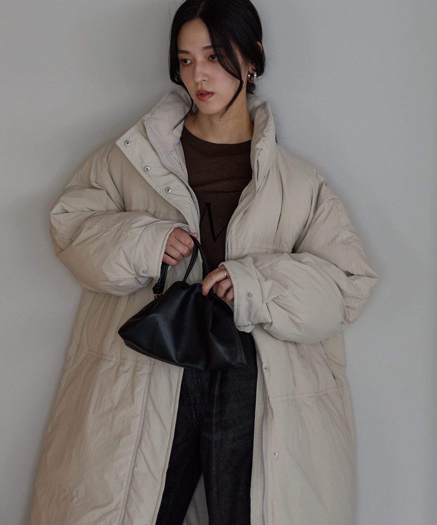 新登場 ロング丈バージョン
model：161cm 着用サイズ：L