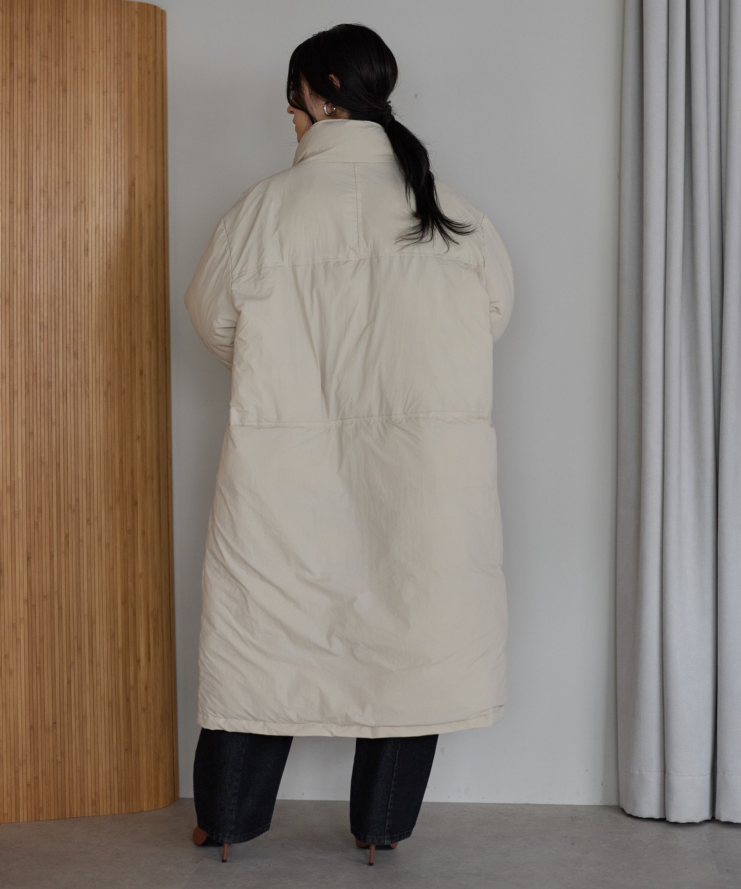 新登場 ロング丈バージョン
model：161cm 着用サイズ：L