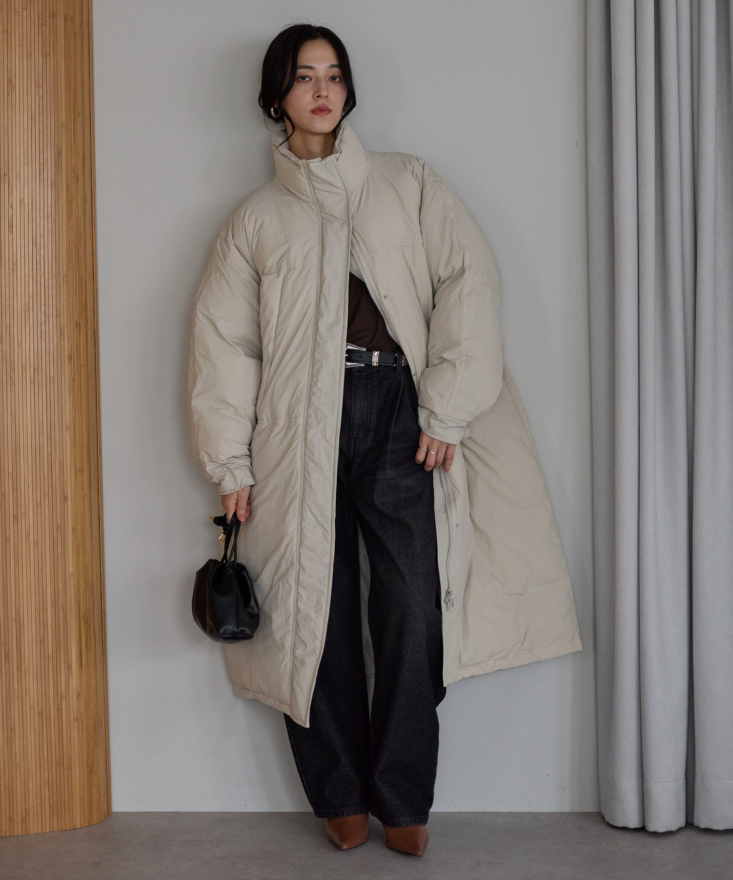 新登場 ロング丈バージョン
model：161cm 着用サイズ：L