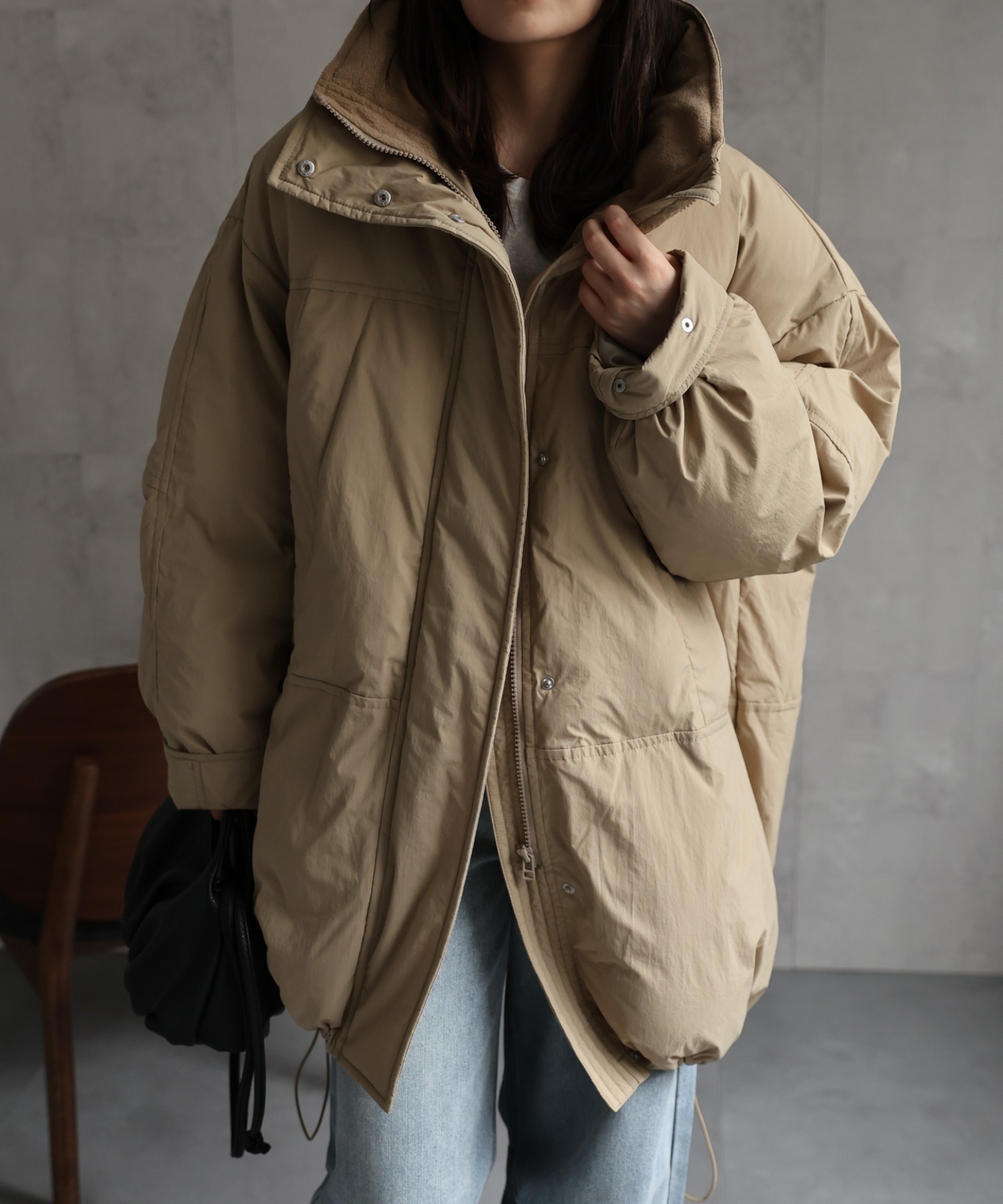 model：156cm 着用サイズ：FREE